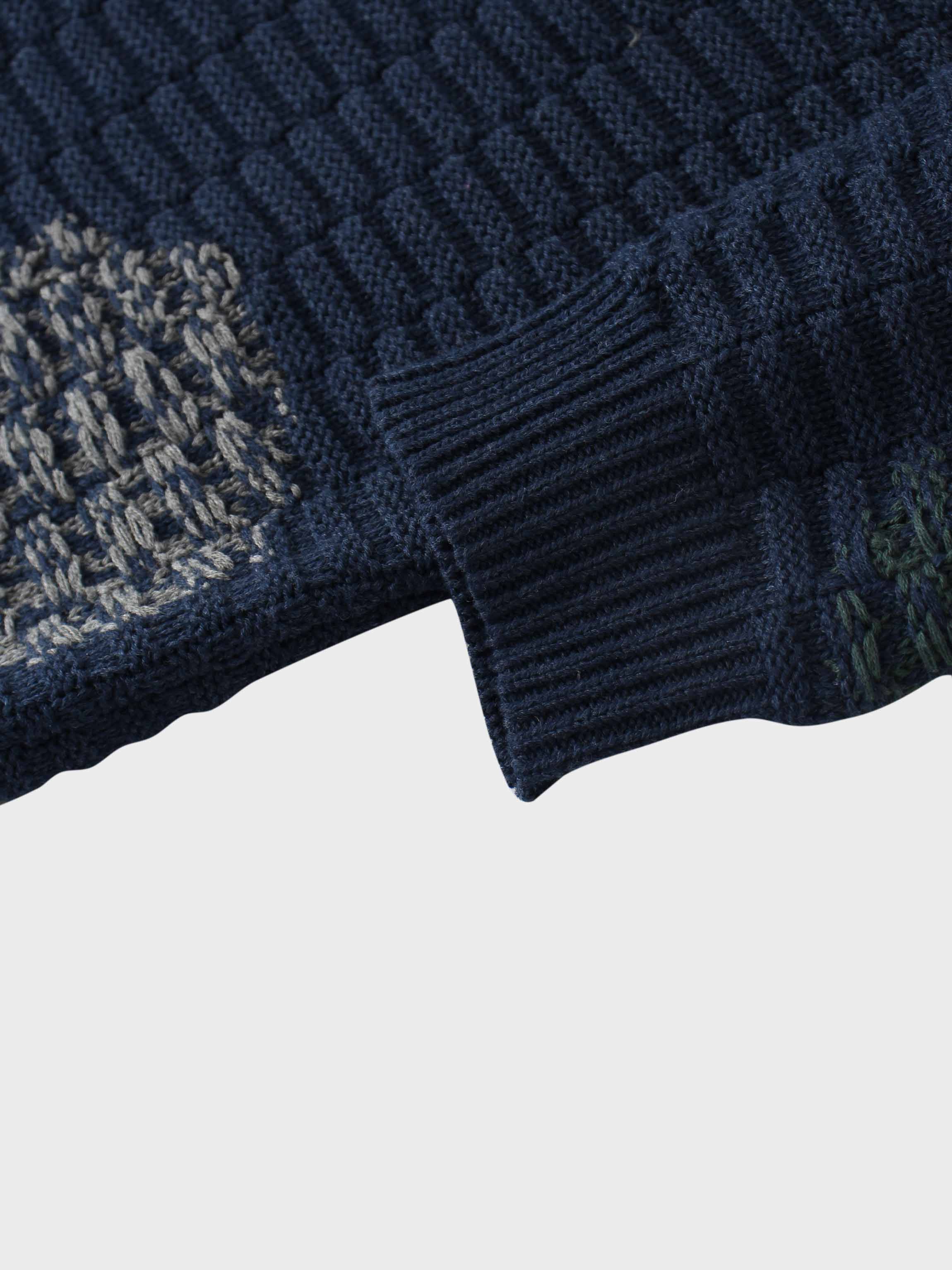 Golden Sun Sweater-Navy