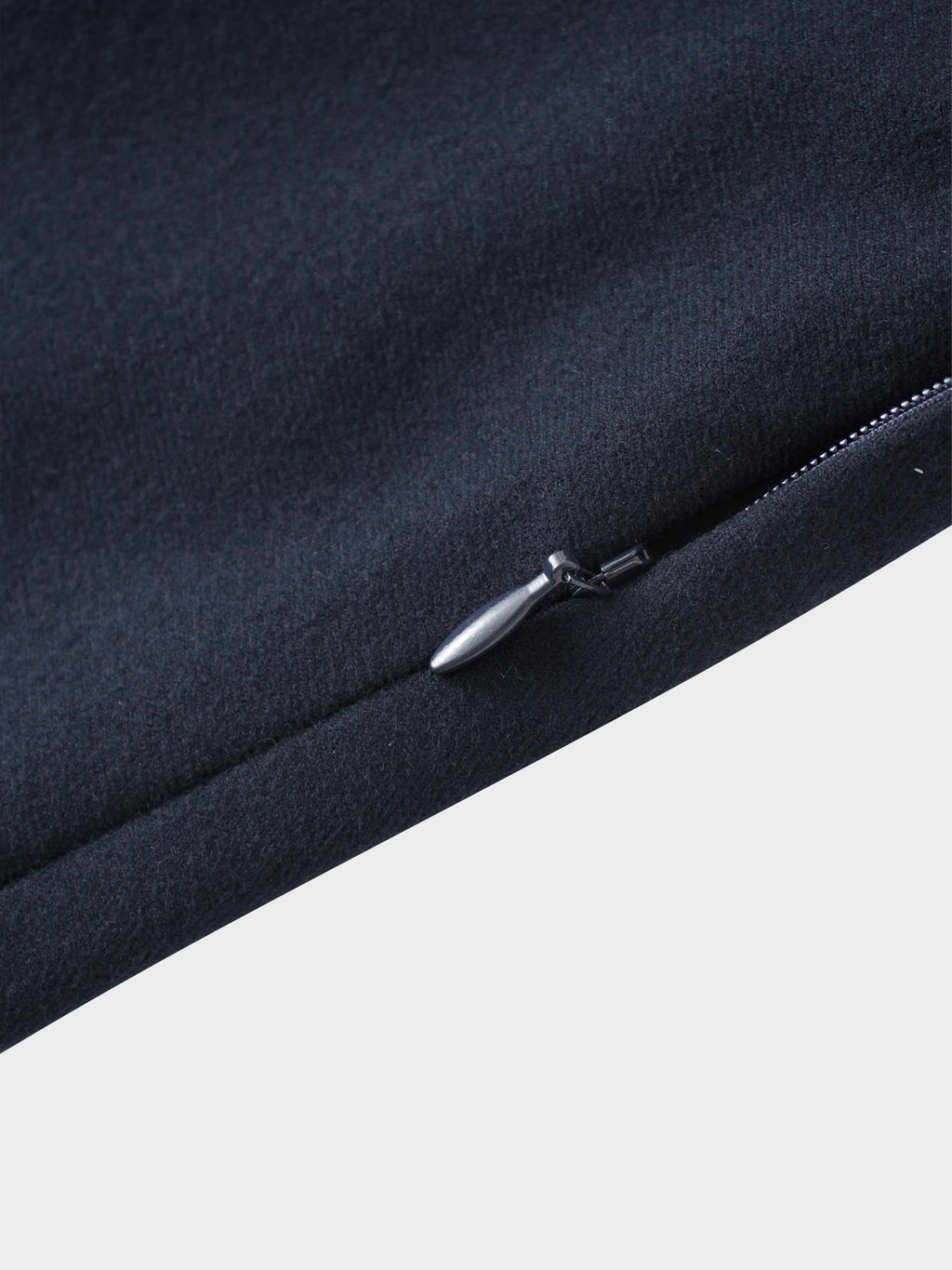 Basic A-Line Seamed Maxi Skirt-Navy