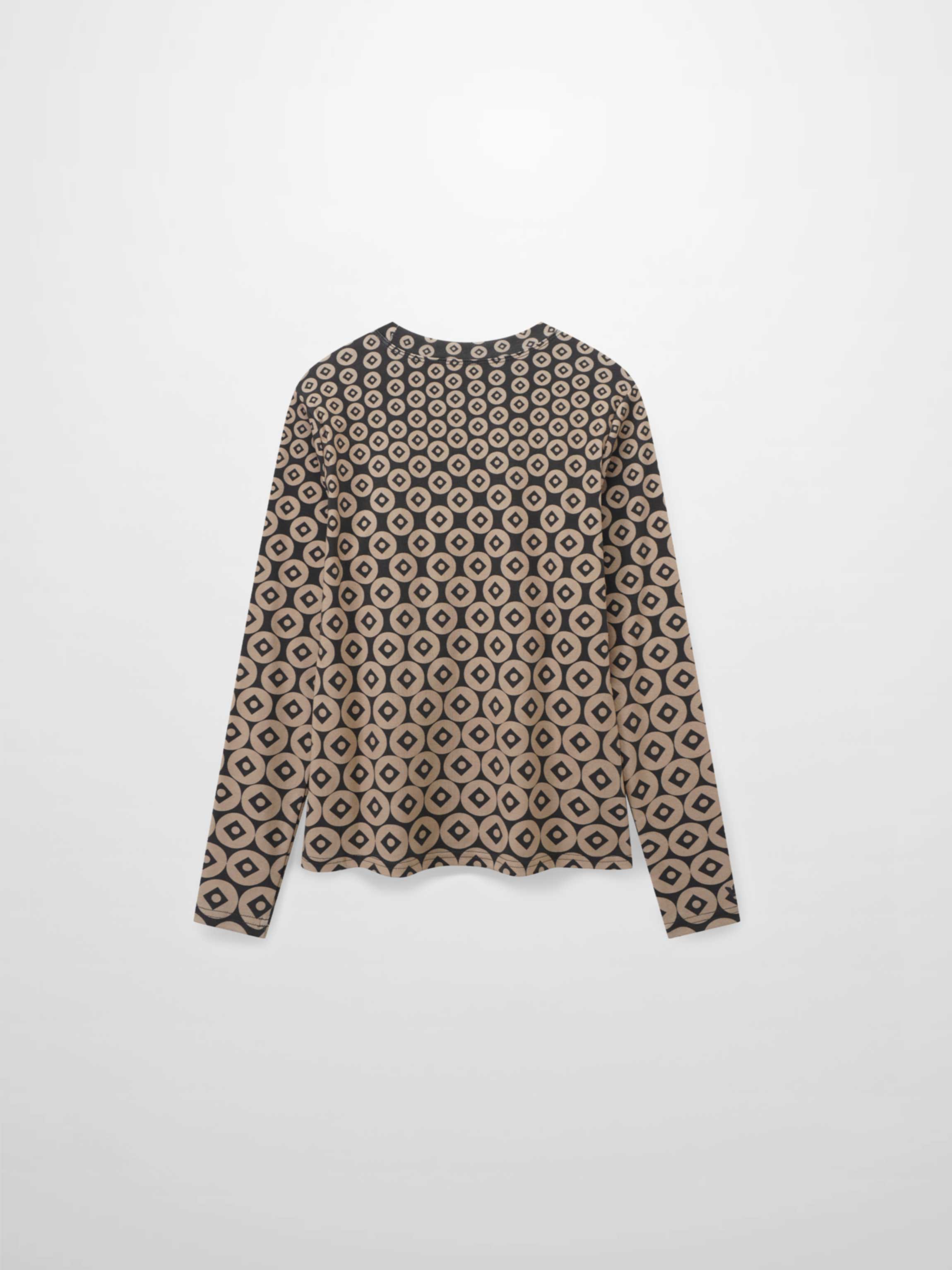 Basic Printed T-shirt-Geo Ombre