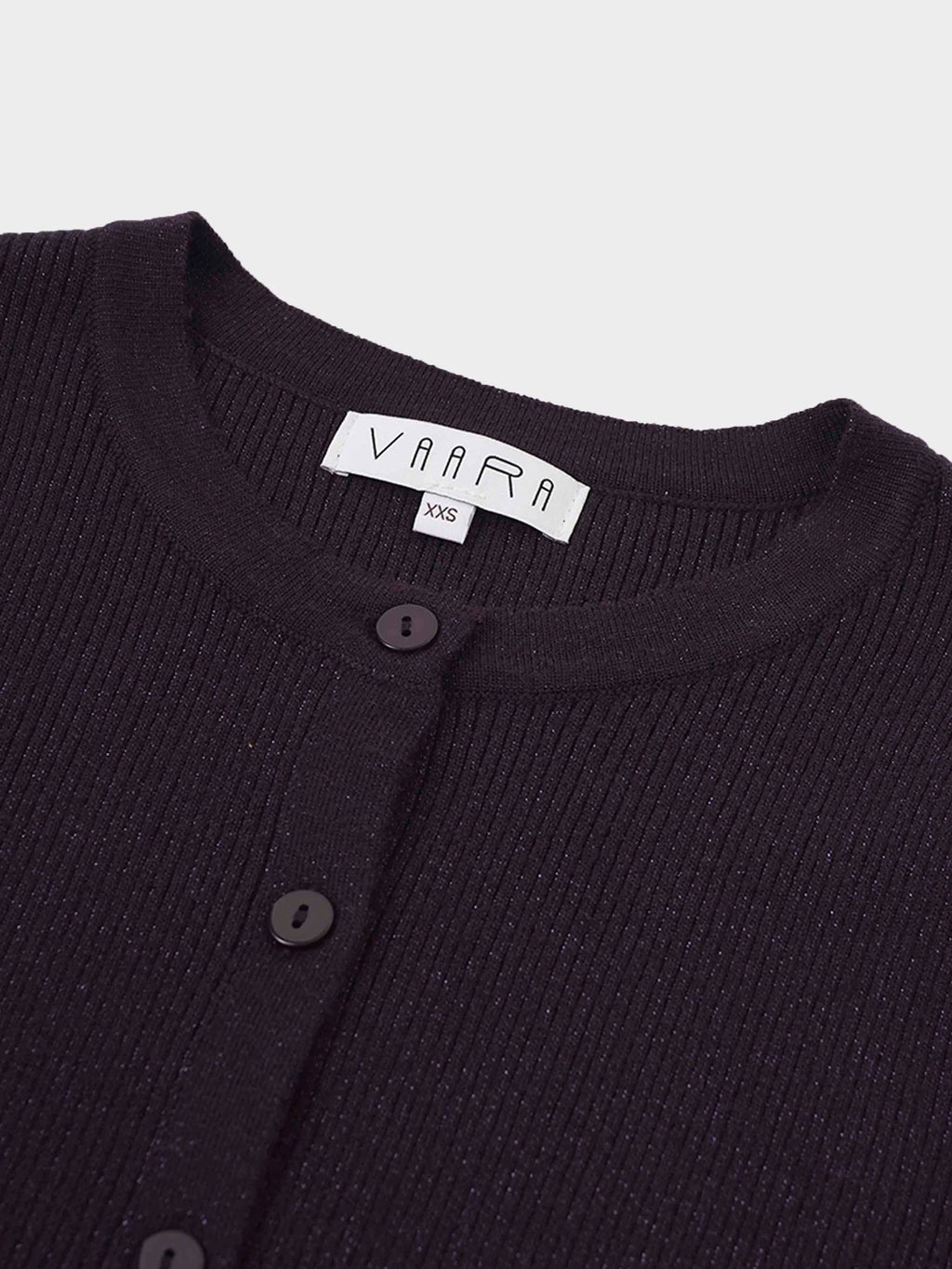 Lurex Ribbed Sweater-Purple
