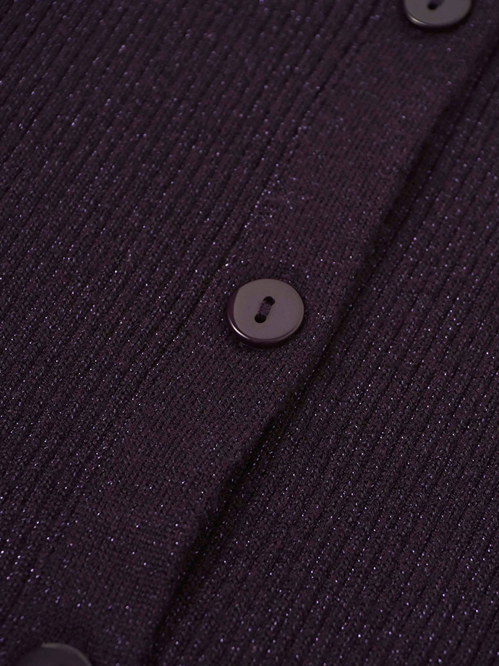 Lurex Ribbed Sweater-Purple