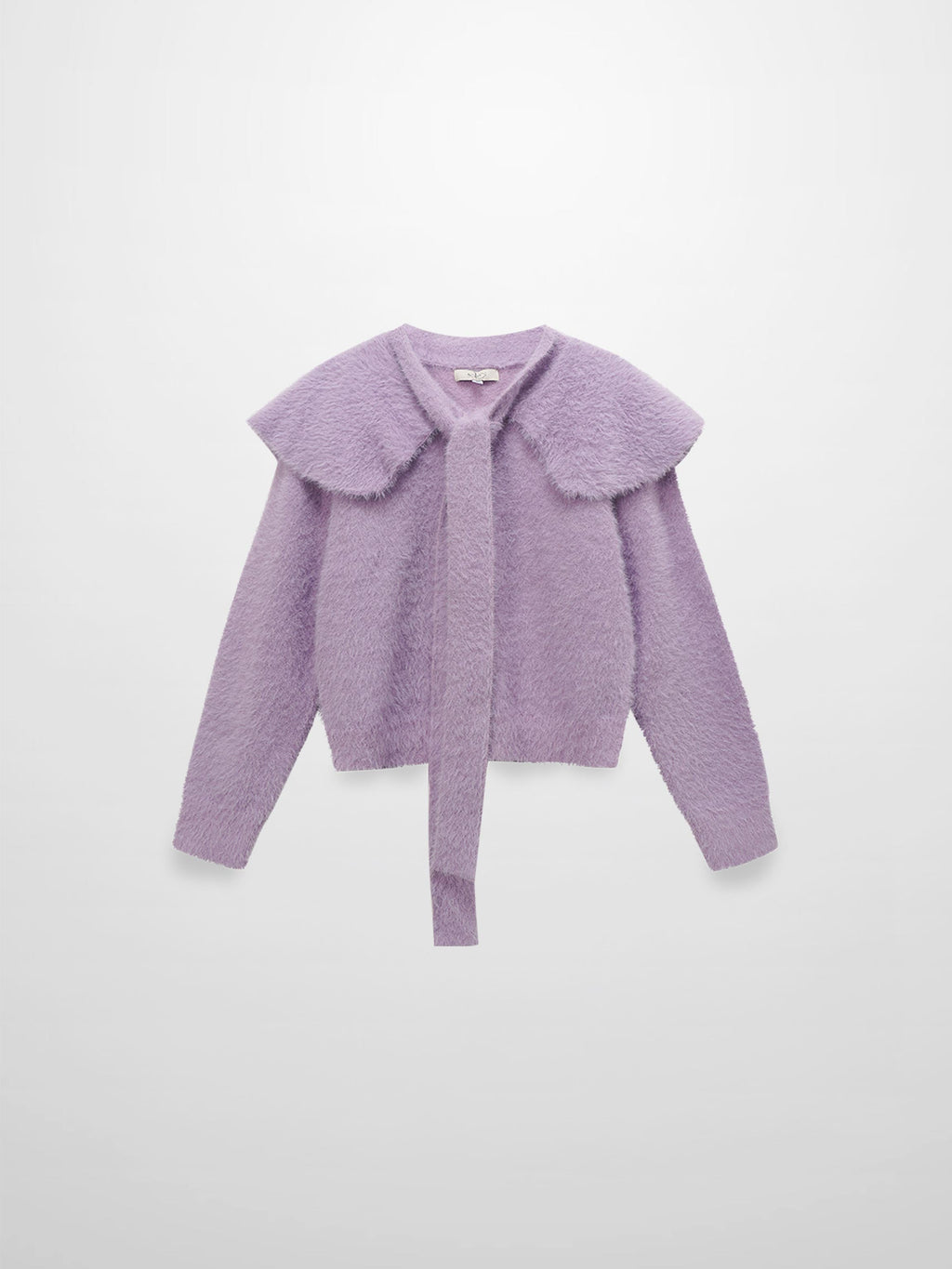 Mohair Shawl Collar Cardigan-Lavander