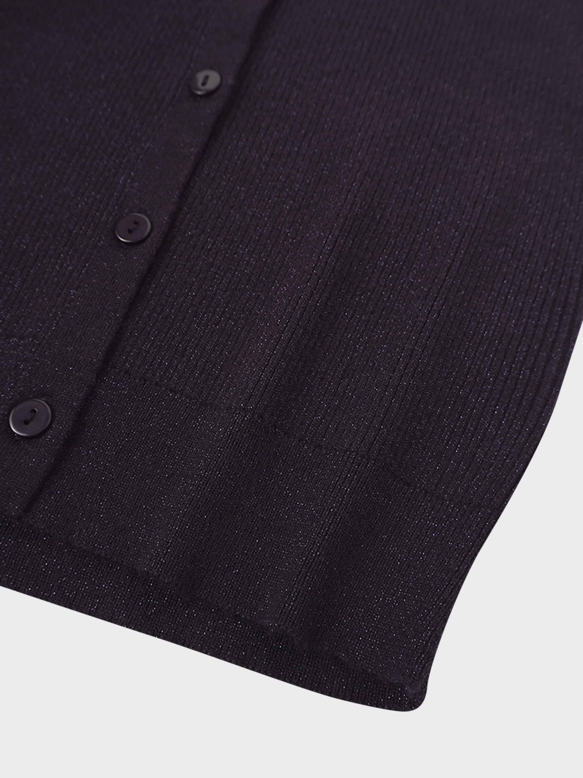 Lurex Ribbed Sweater-Purple