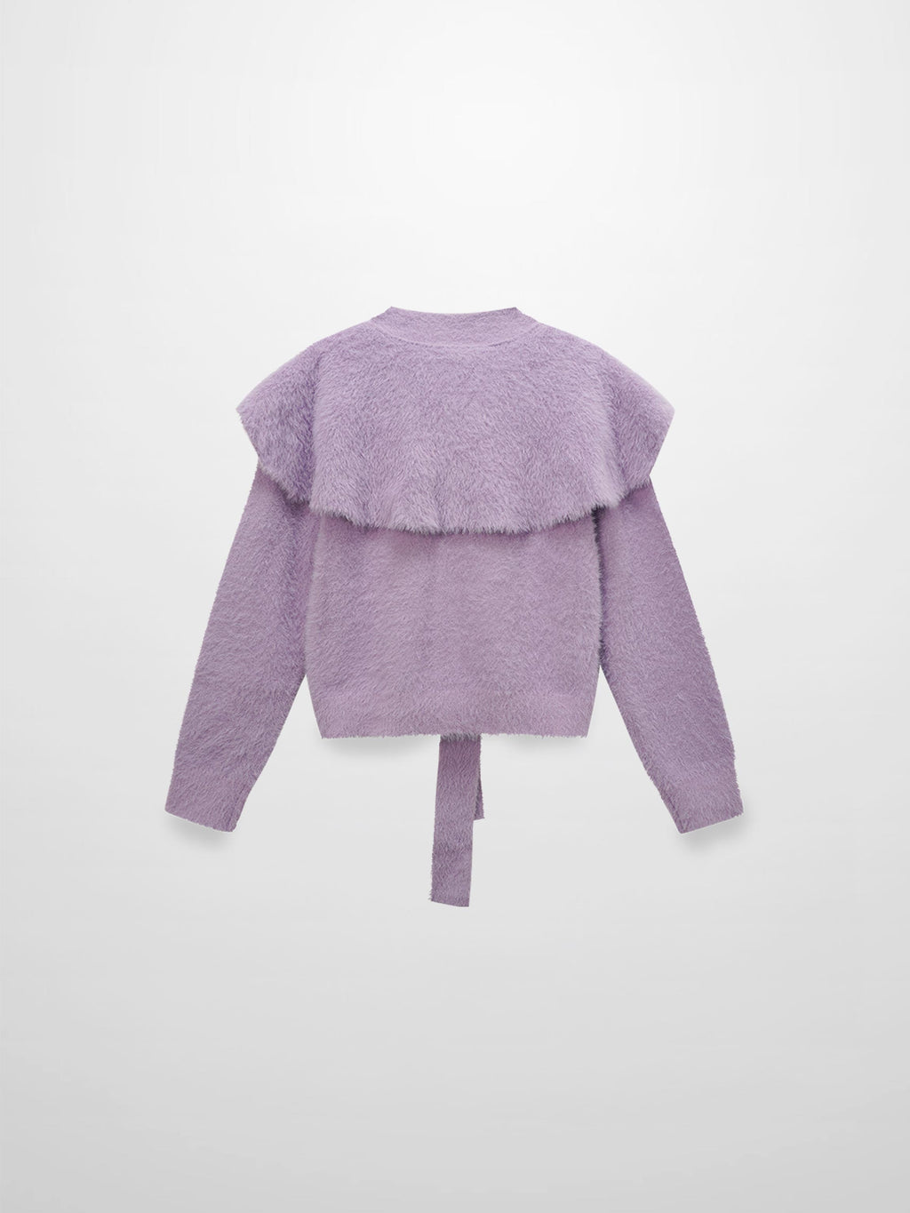 Mohair Shawl Collar Cardigan-Lavander
