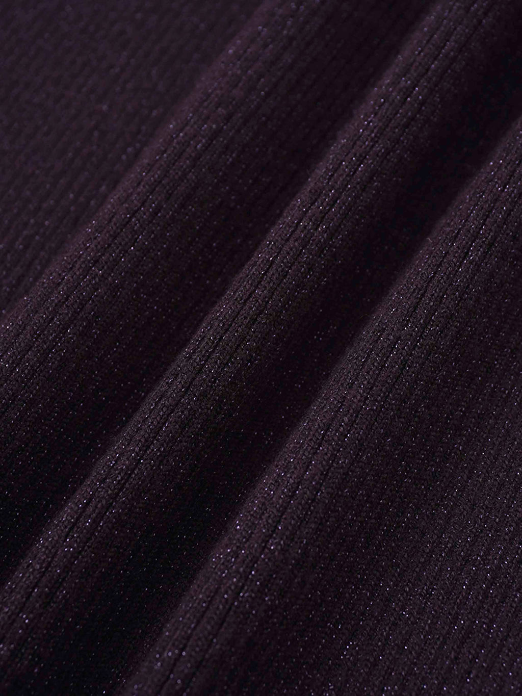 Lurex Ribbed Sweater-Purple