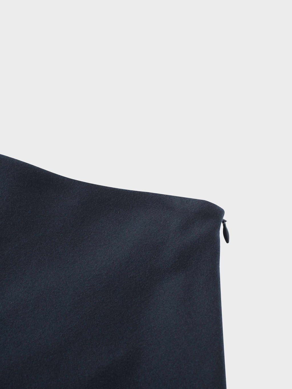 Basic A-Line Seamed Maxi Skirt-Navy