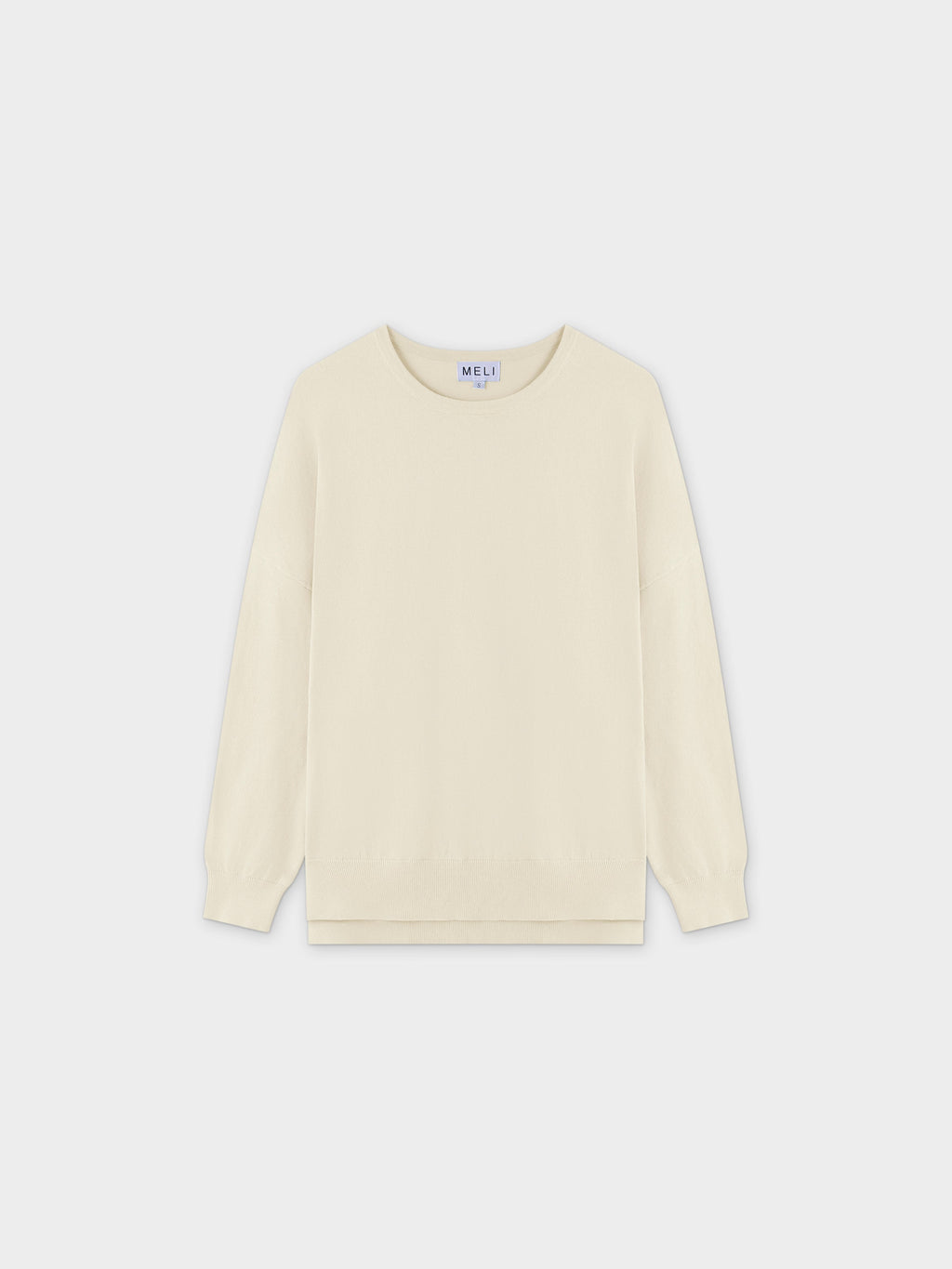 Oversized Lightweight Sweater-Ivory