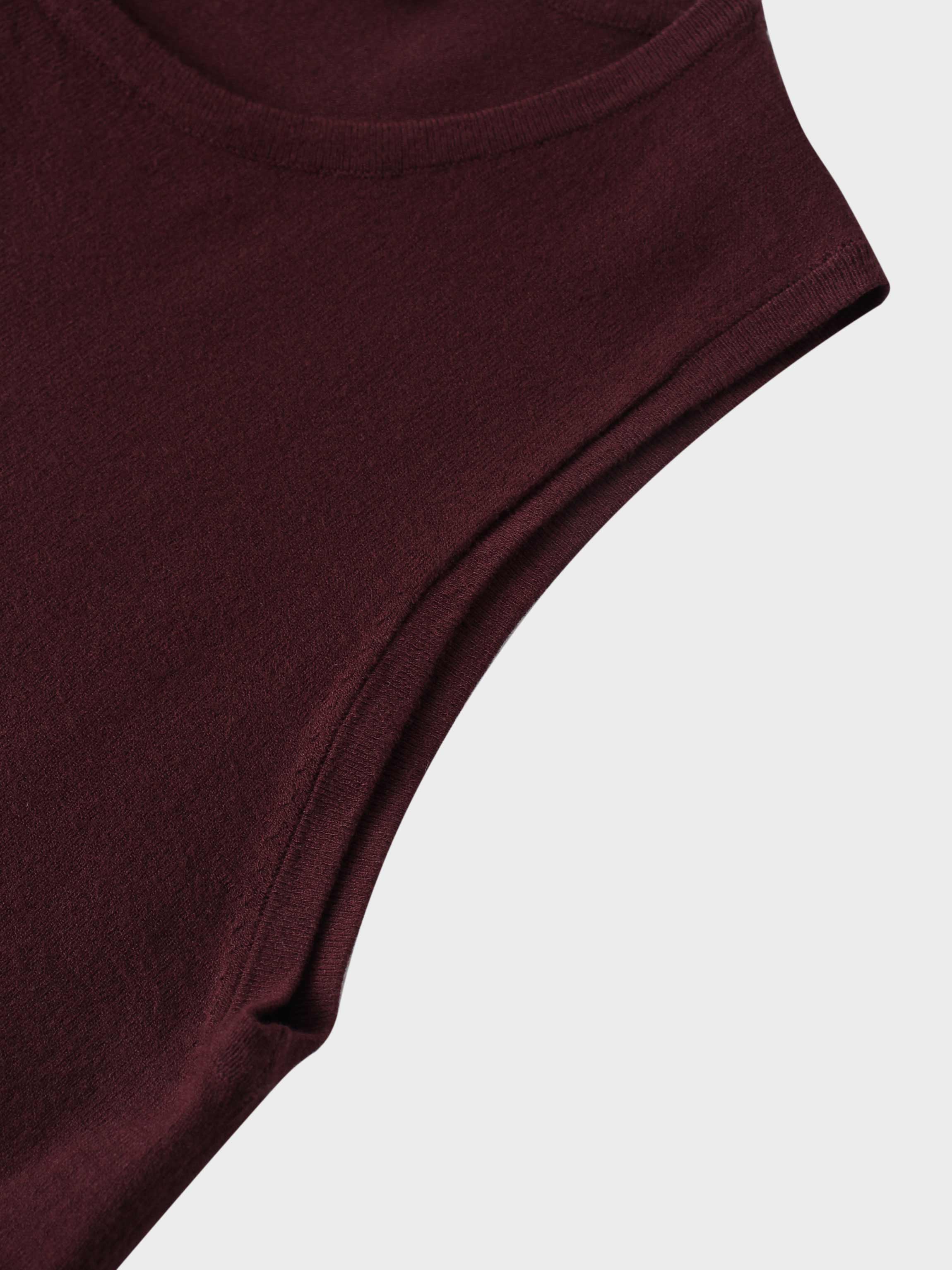 Crochet Puff Flower Sweater Set-Plum