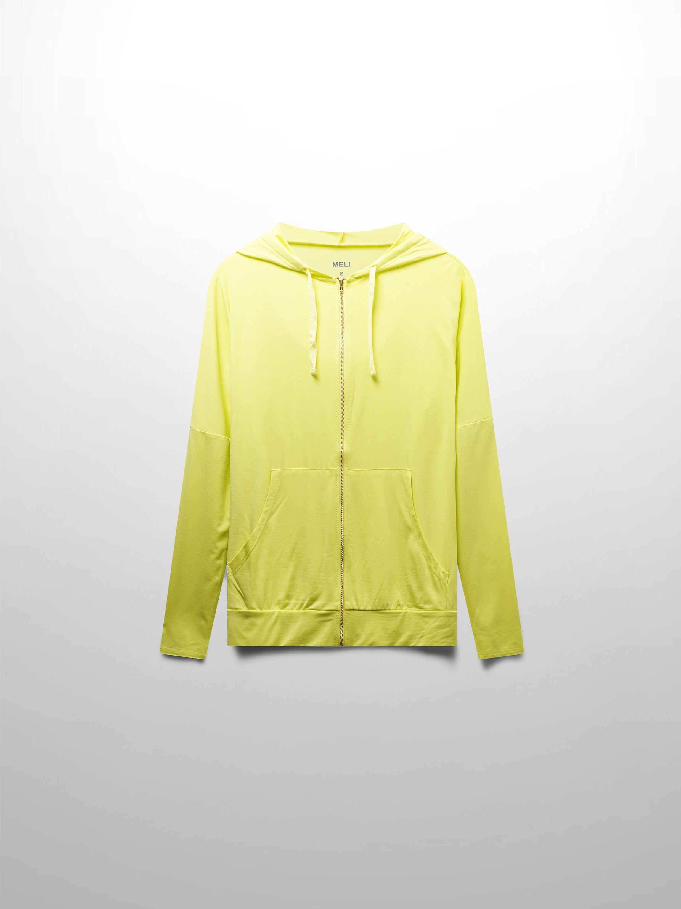 ZIP UP HOODIE-YELLOW