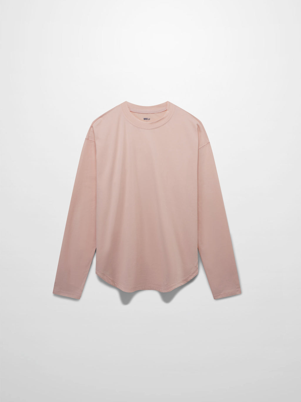 Oversized Rounded Hem T-Shirt-Perfect Pink
