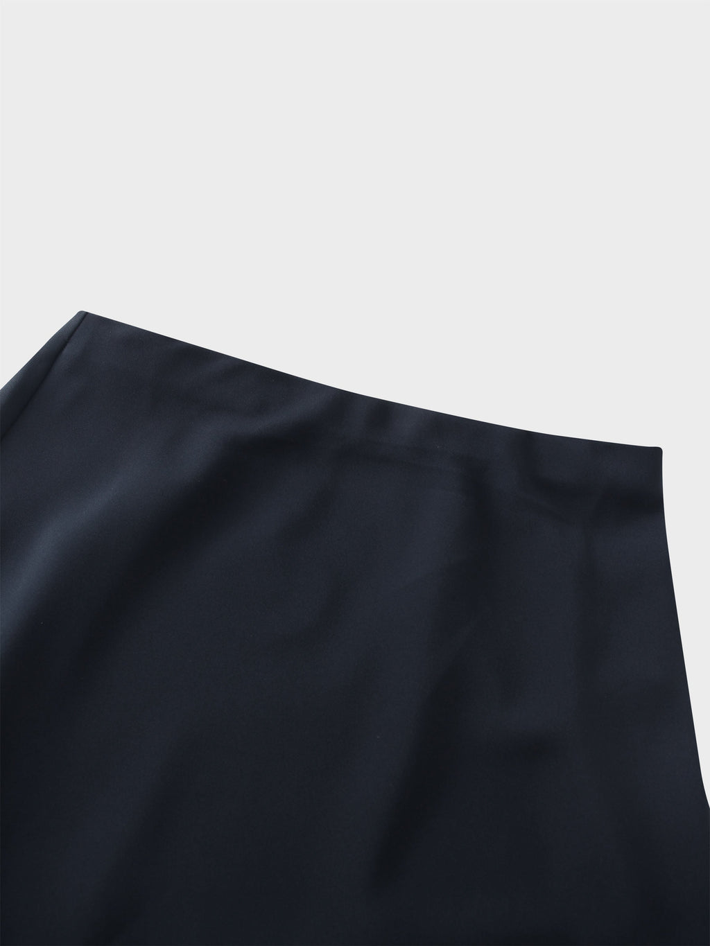 Crepe Slip Skirt-Navy