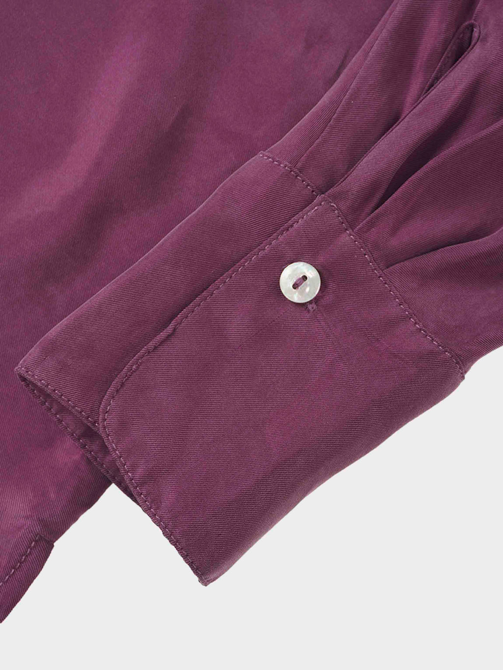 Dolman Sleeve Cupro Blouse-Eggplant