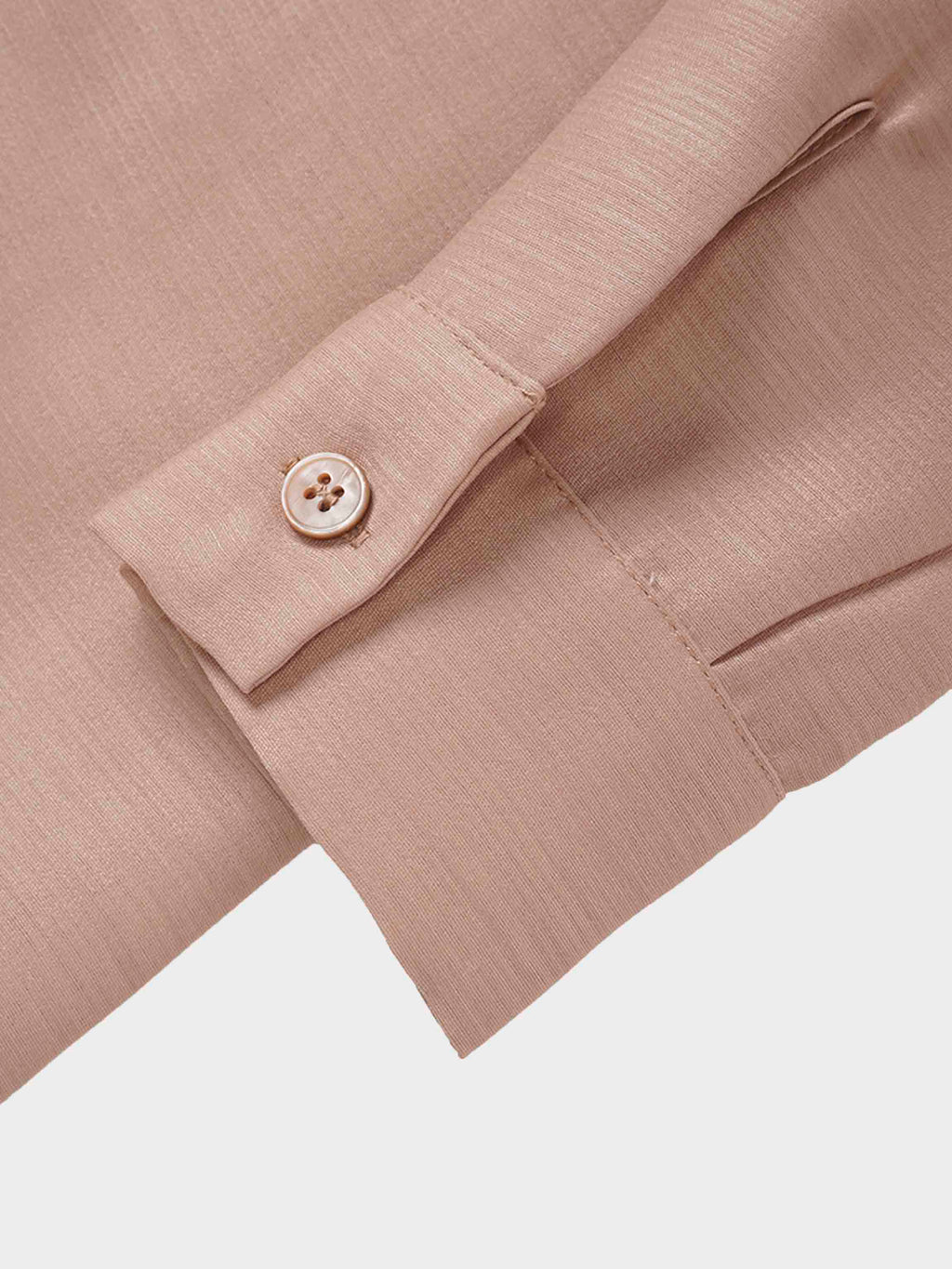 Pintuck Button Down Blouse-Champagne