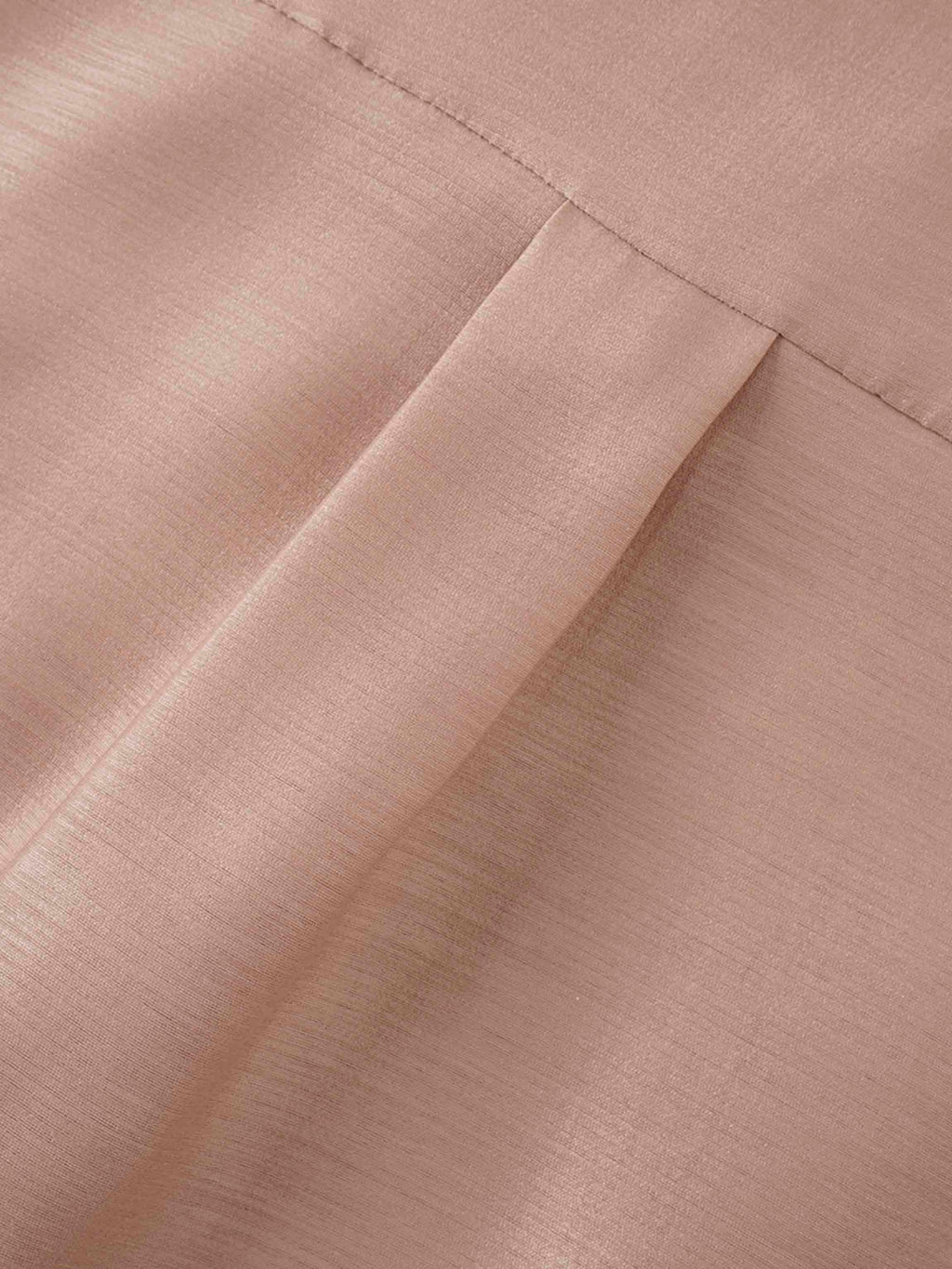 Pintuck Button Down Blouse-Champagne