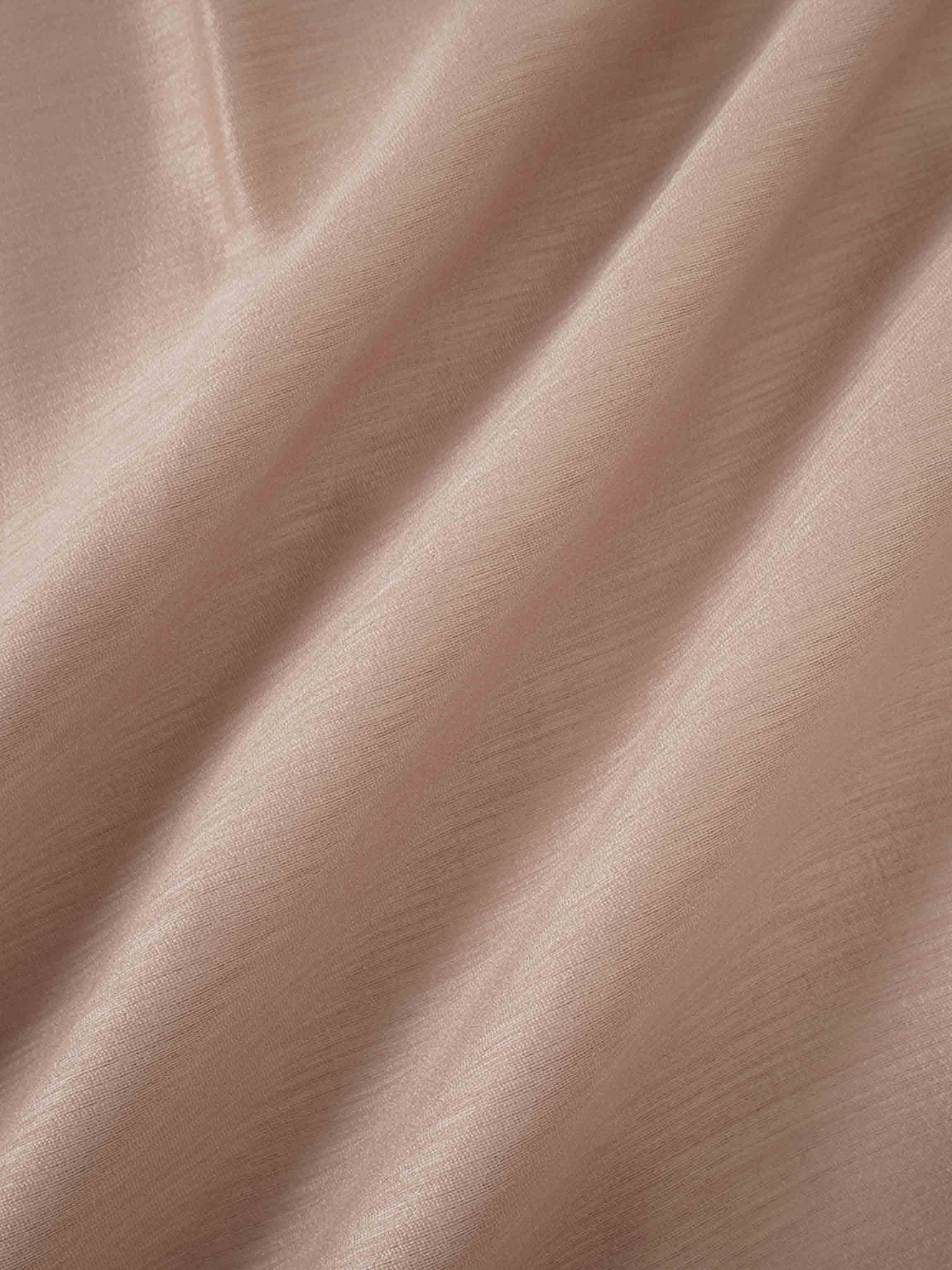 Pintuck Button Down Blouse-Champagne