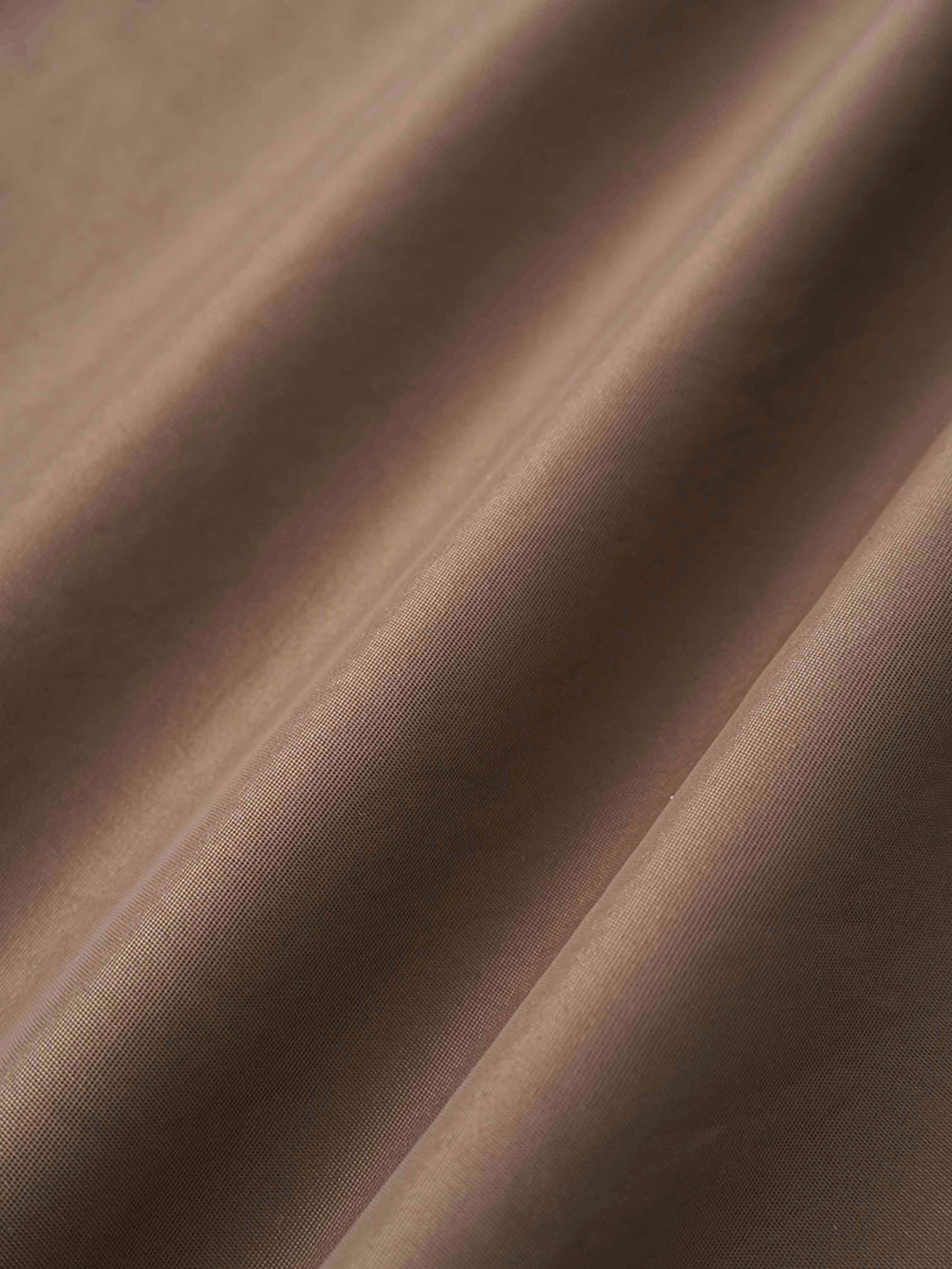 Bubble Sleeve Taffeta Top-Mocha Mousse