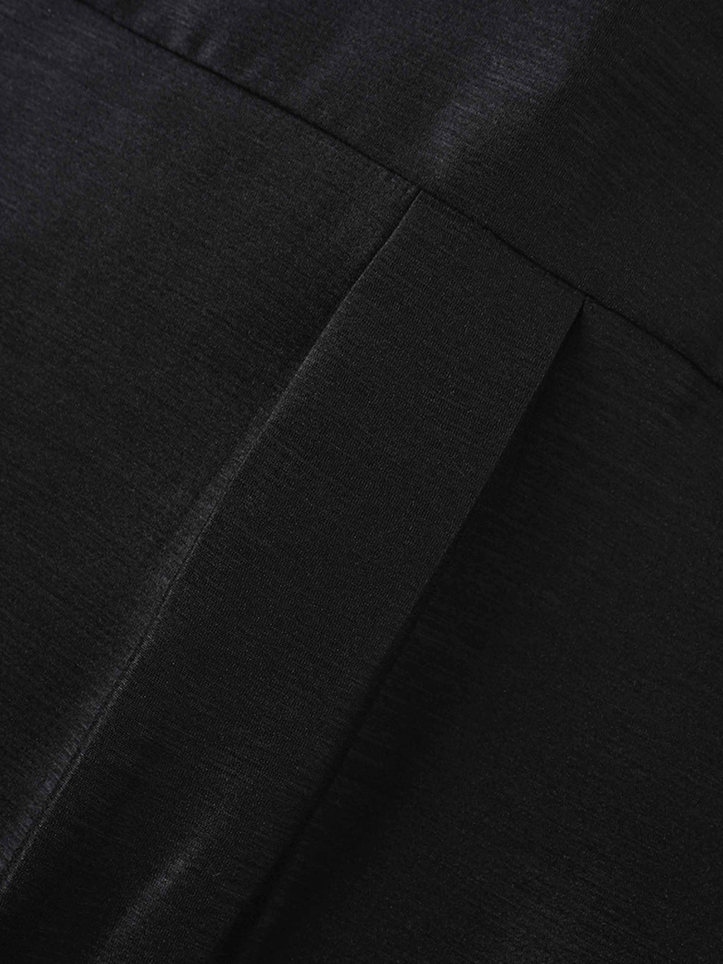 Pintuck Button Down Blouse-Black