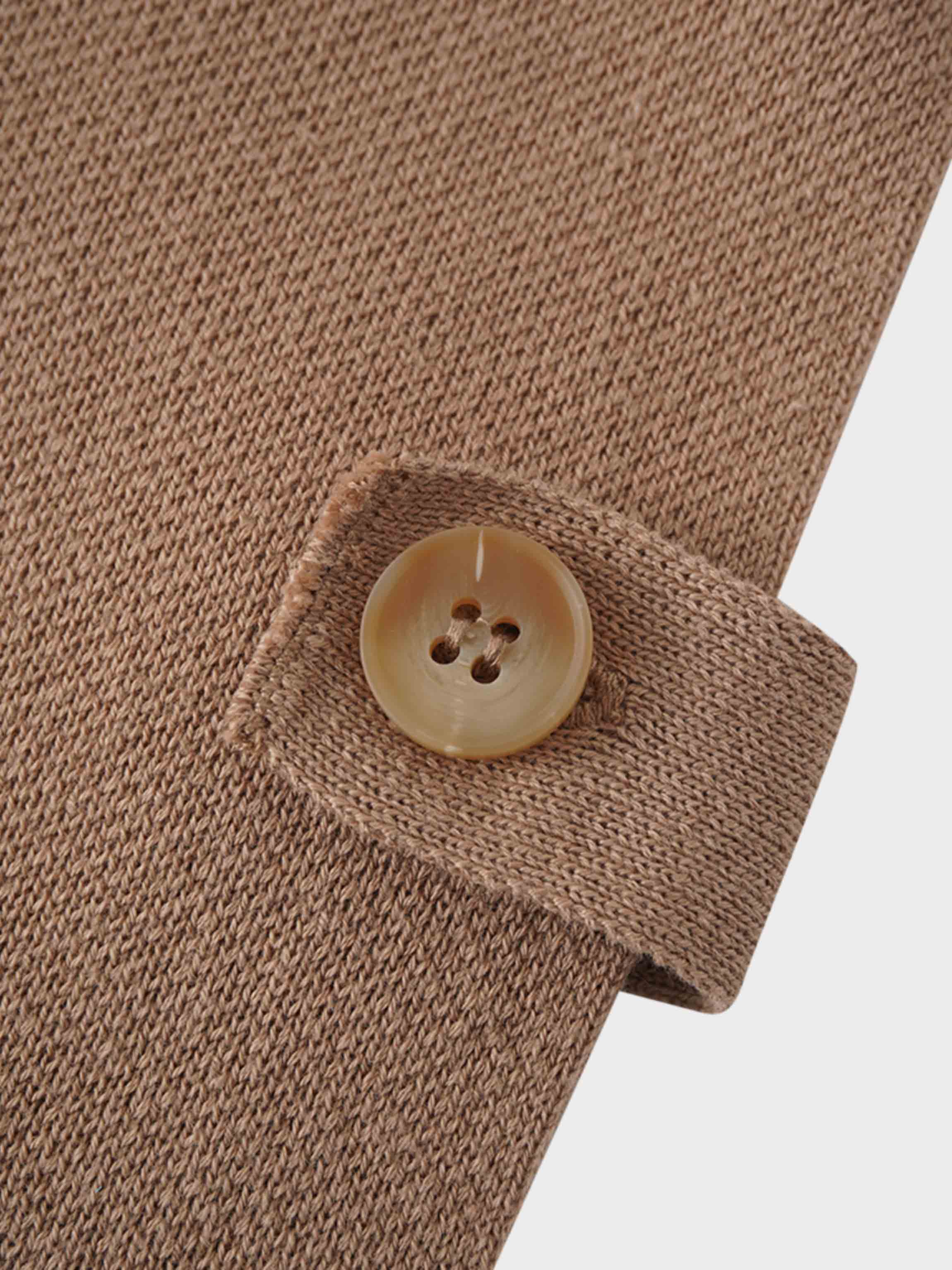 Side Tab Knit Vest-Mocha Mousse