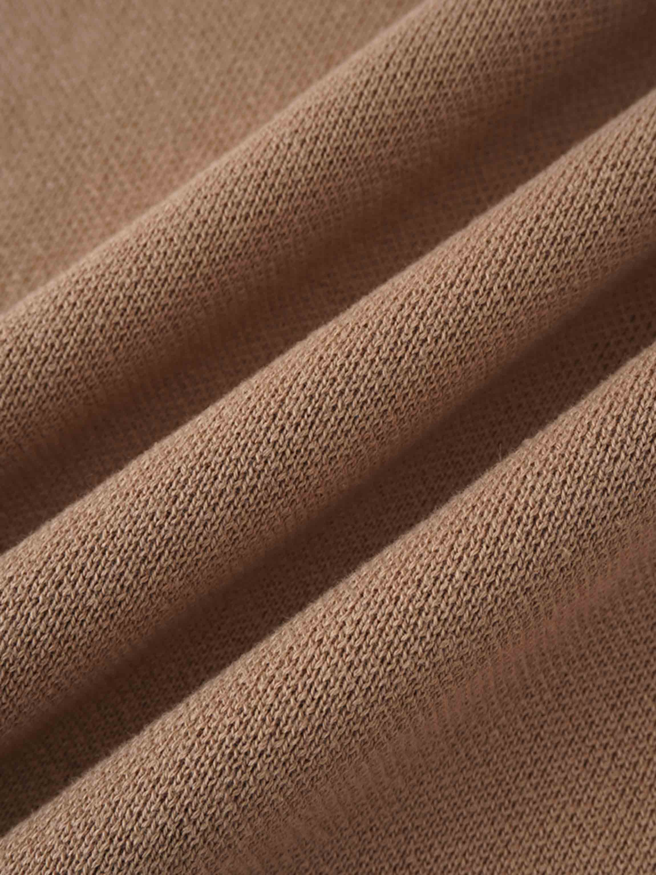 Side Tab Knit Vest-Mocha Mousse