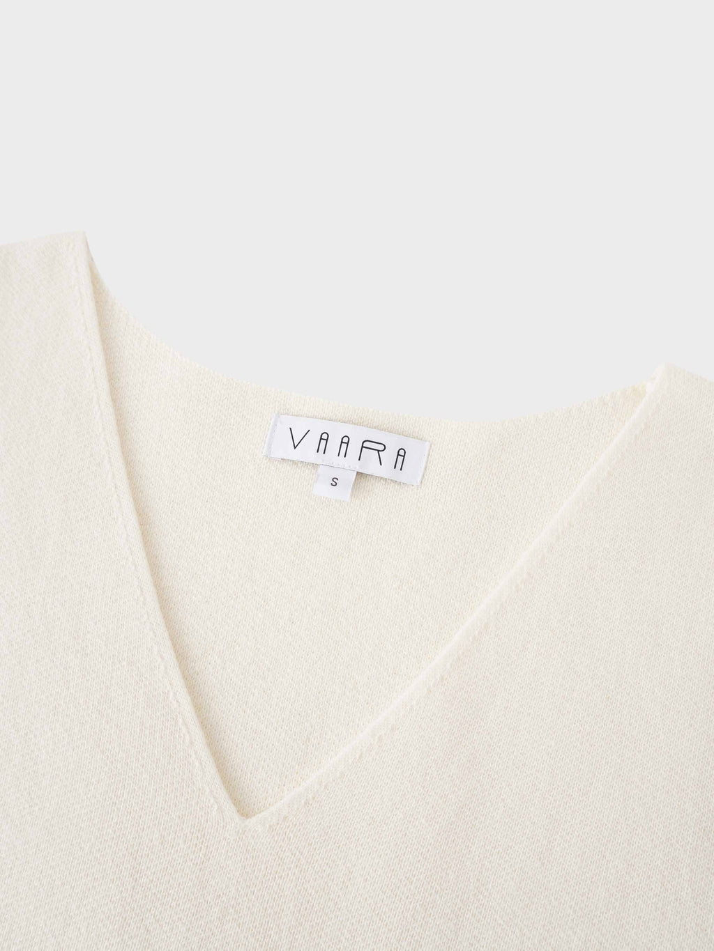 Side Tab Knit Vest-Ivory