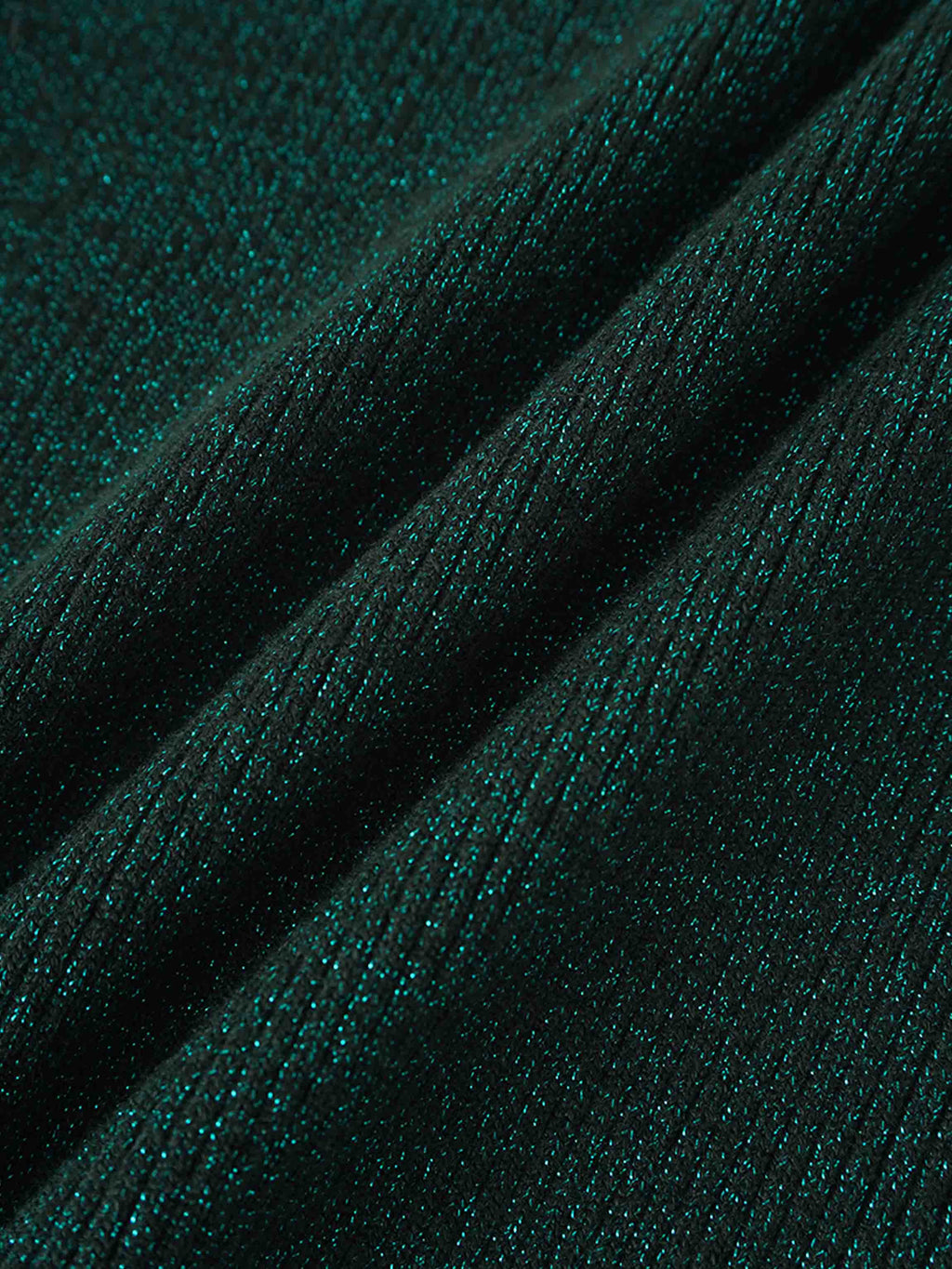 Lurex Sleeveless Sweater-Hunter Green