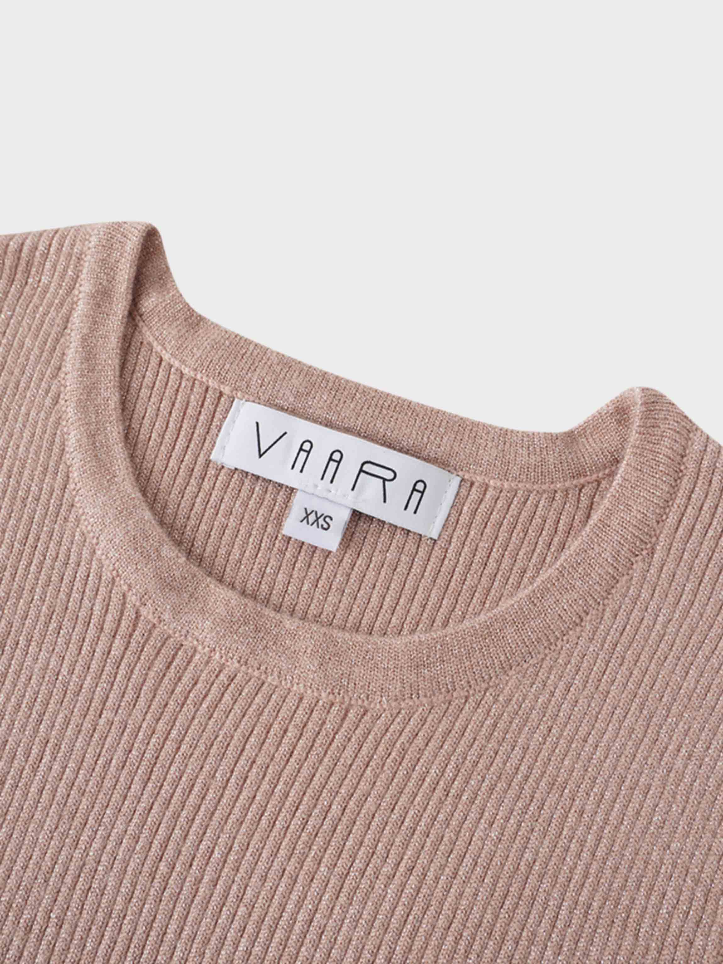 Lurex Sleeveless Sweater-Blush