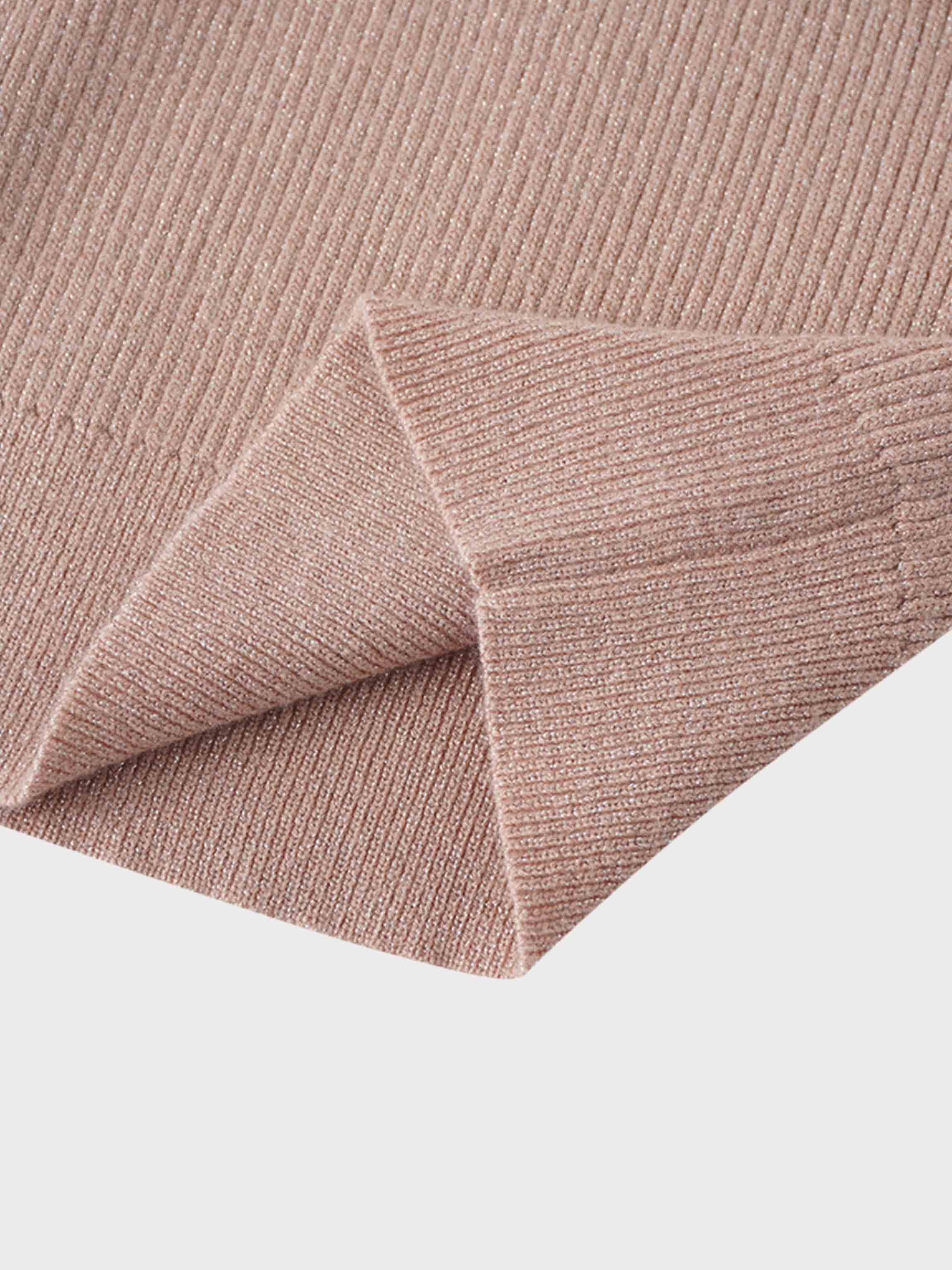 Lurex Sleeveless Sweater-Blush