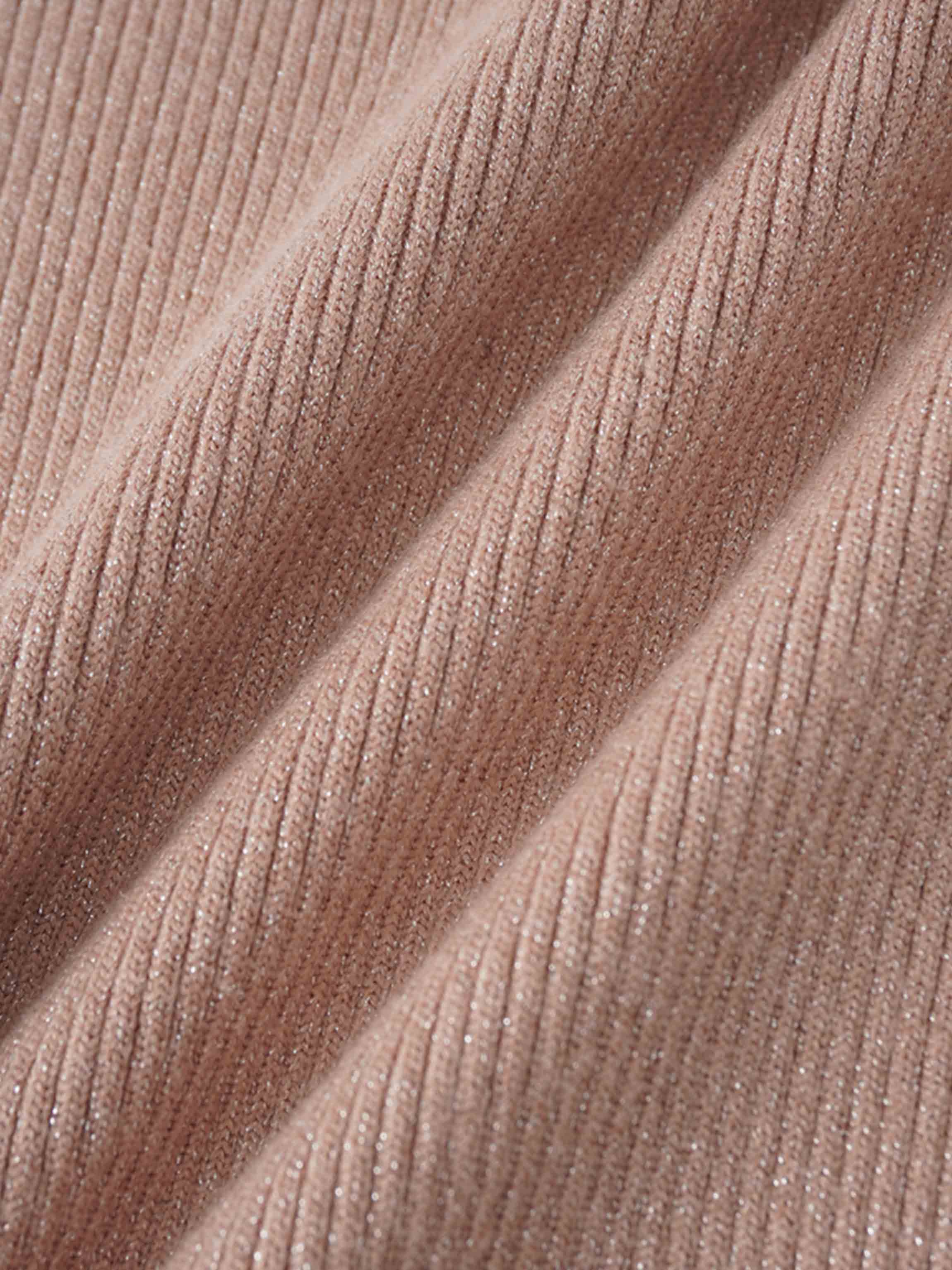 Lurex Sleeveless Sweater-Blush