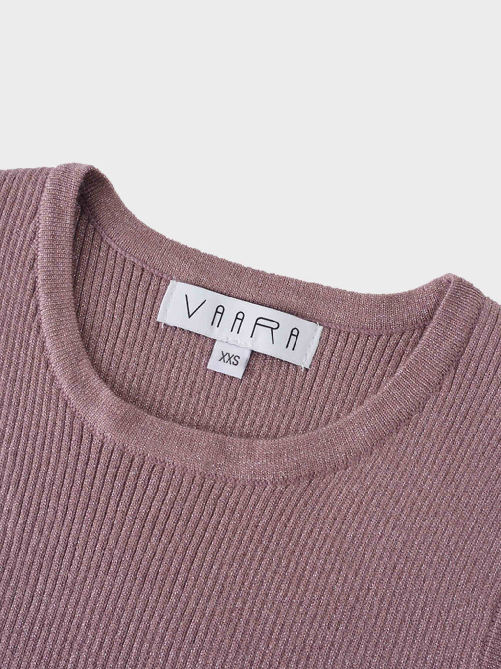 Lurex Sleeveless Sweater-Mauve