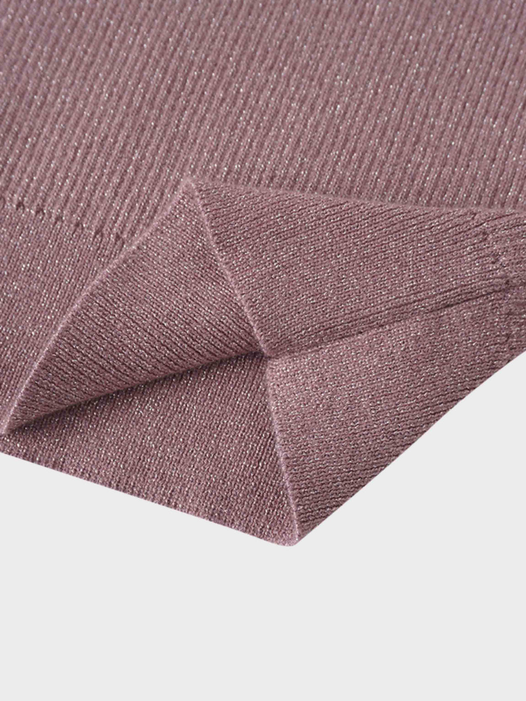 Lurex Sleeveless Sweater-Mauve