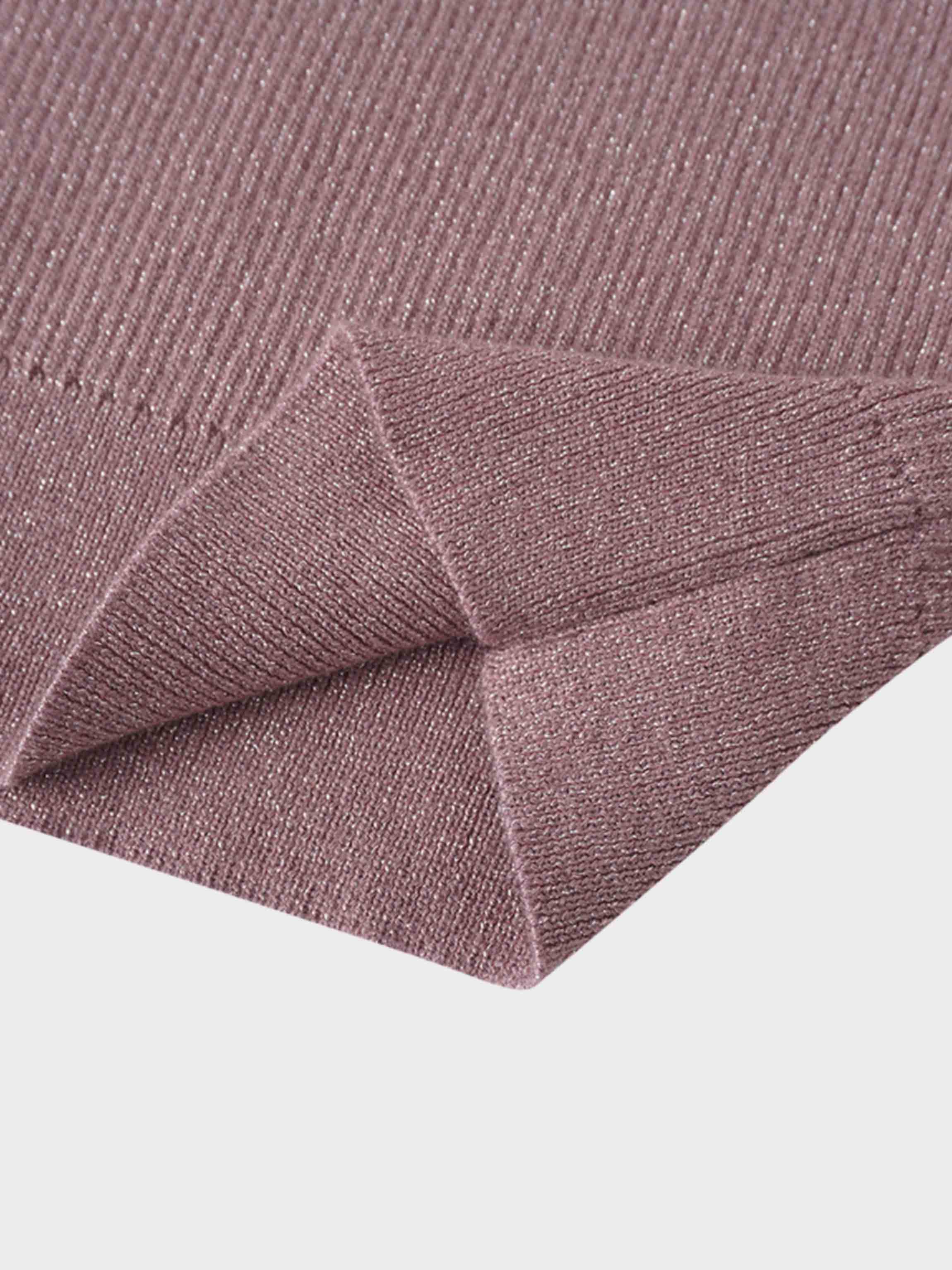 Lurex Sleeveless Sweater-Mauve