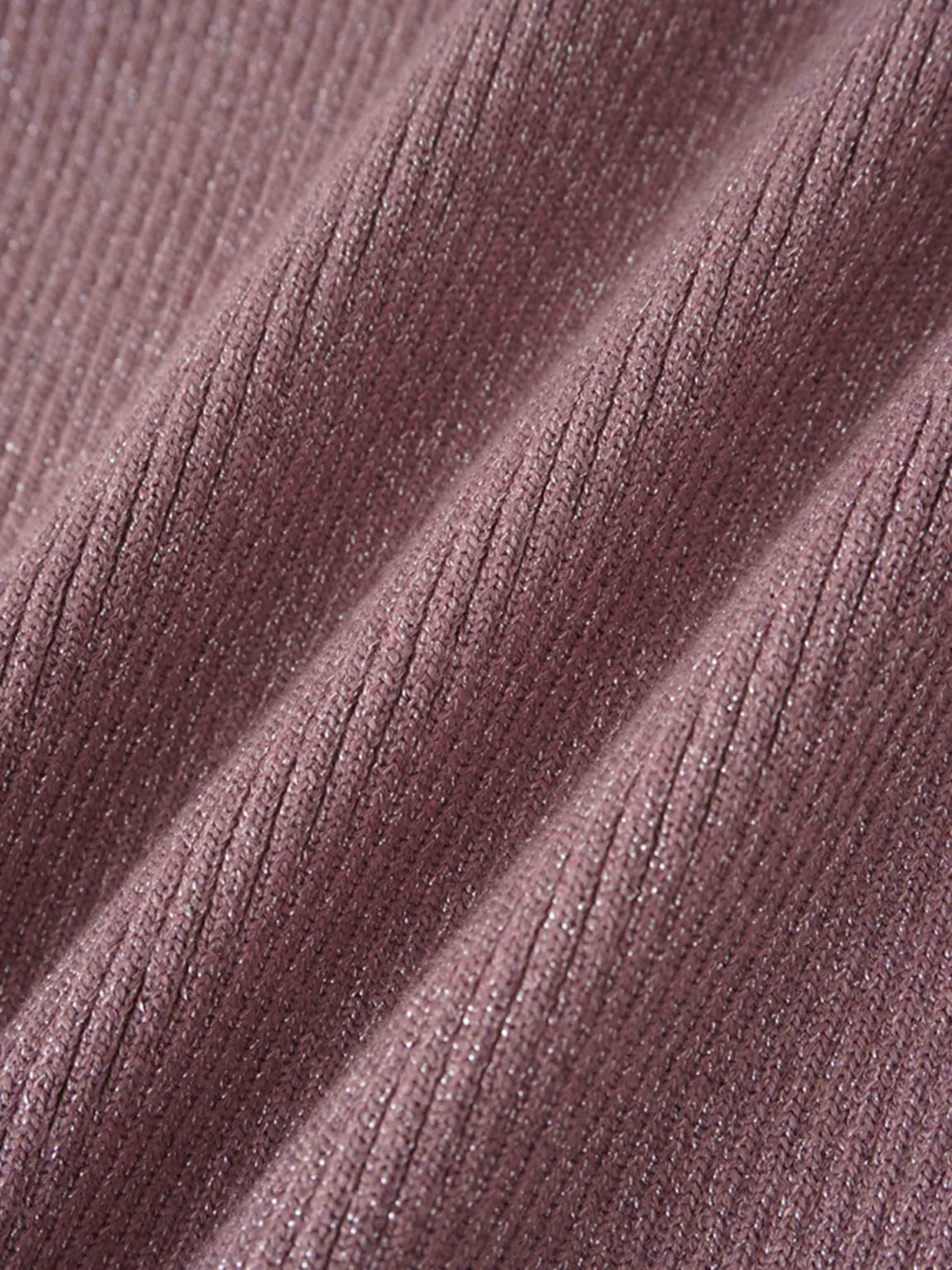 Lurex Sleeveless Sweater-Mauve