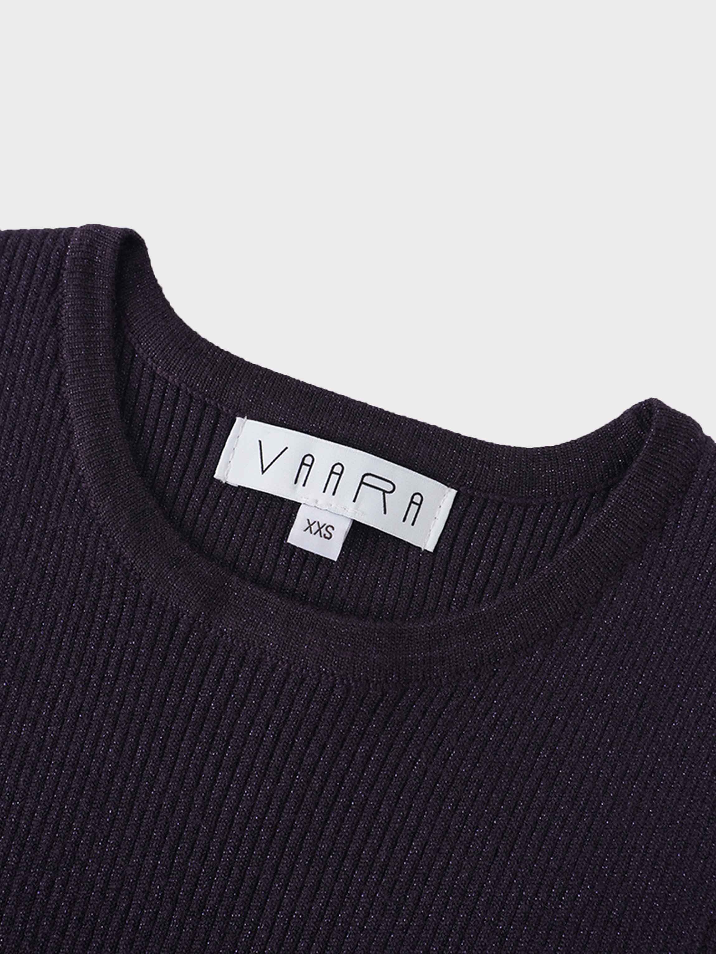 Lurex Sleeveless Sweater-Purple