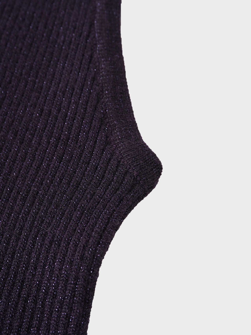 Lurex Sleeveless Sweater-Purple