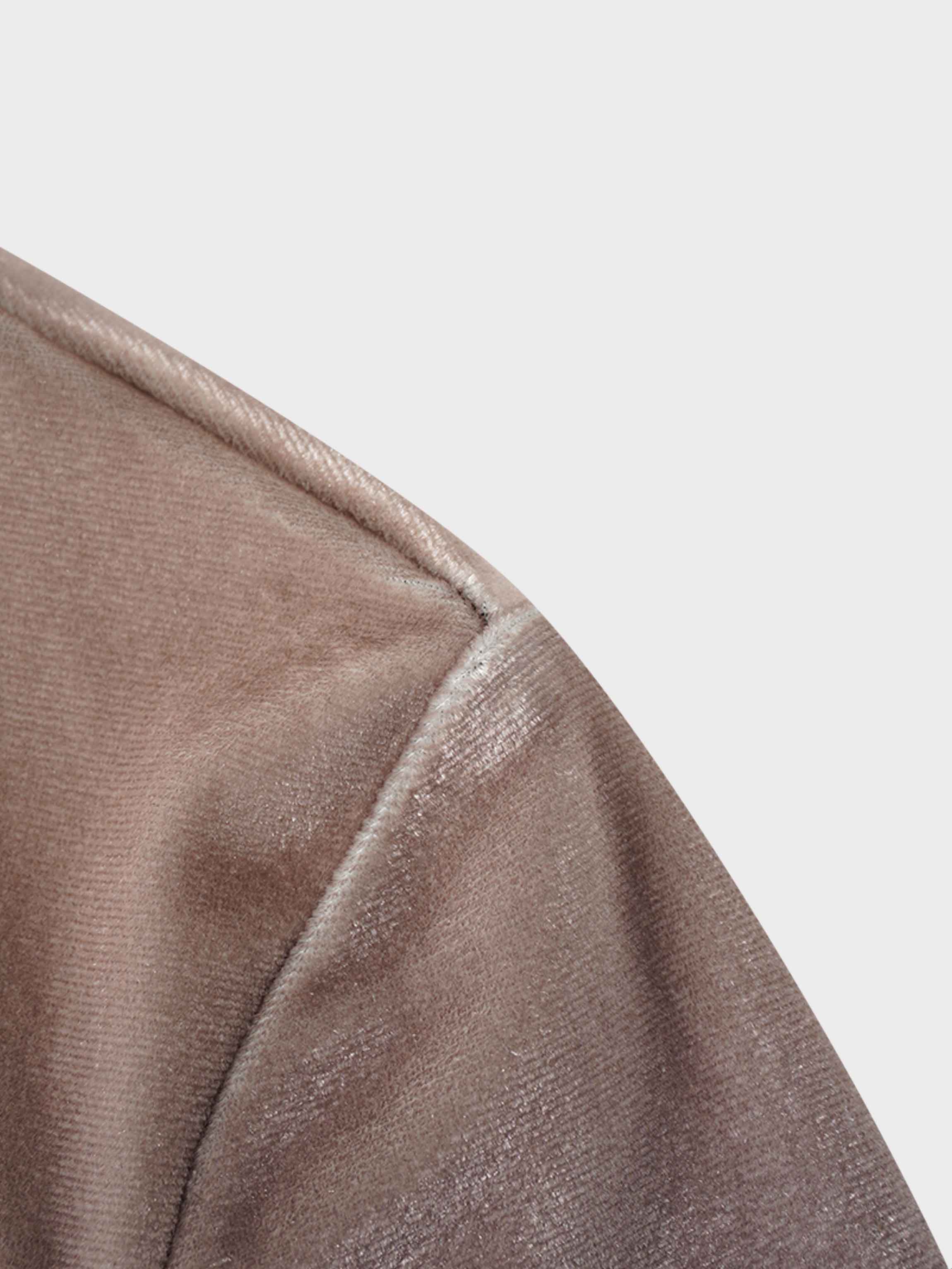 Velvet Printed Turtleneck-Ombre