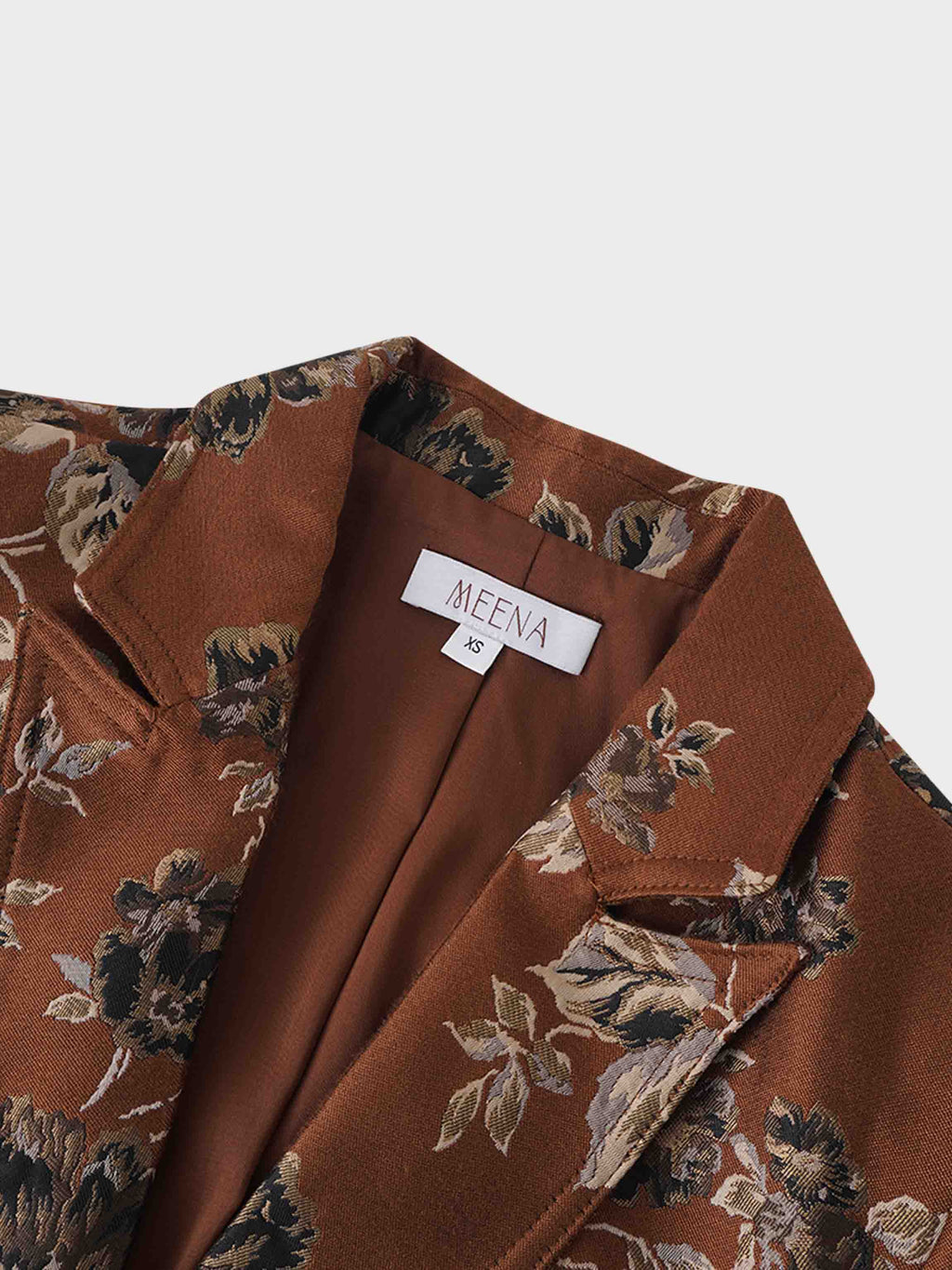 Brocade Blazer-Copper Floral