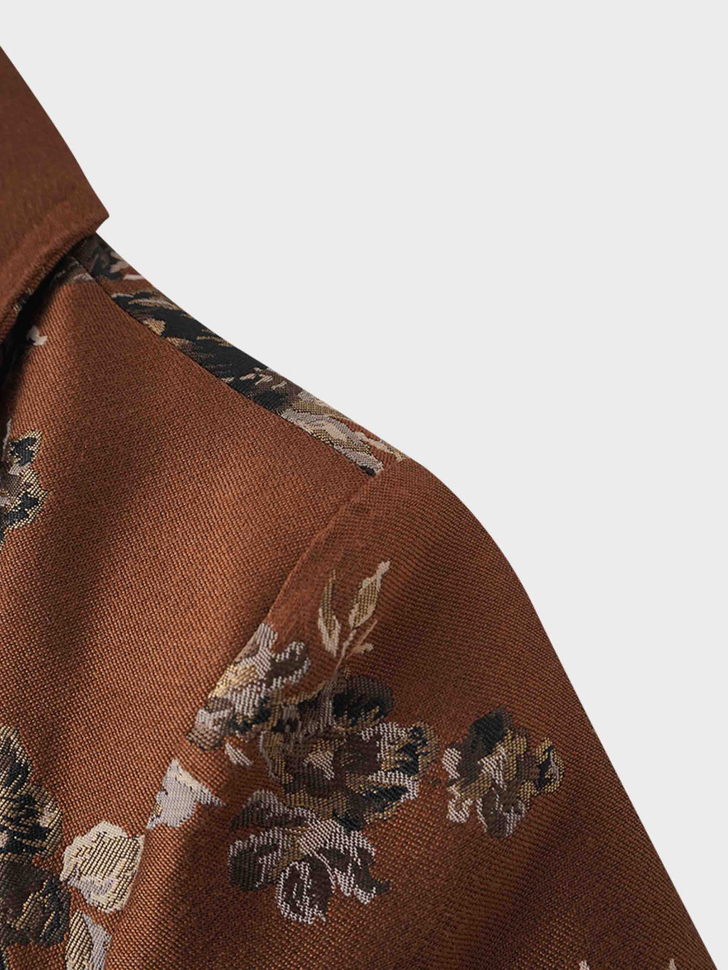 Brocade Blazer-Copper Floral