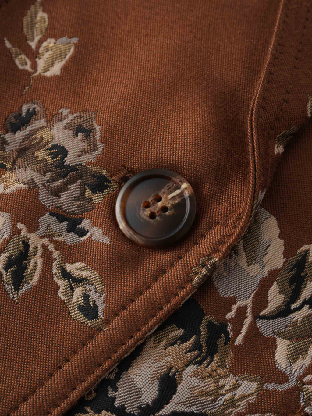 Brocade Blazer-Copper Floral