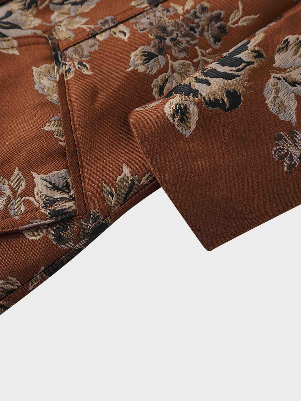 Brocade Blazer-Copper Floral