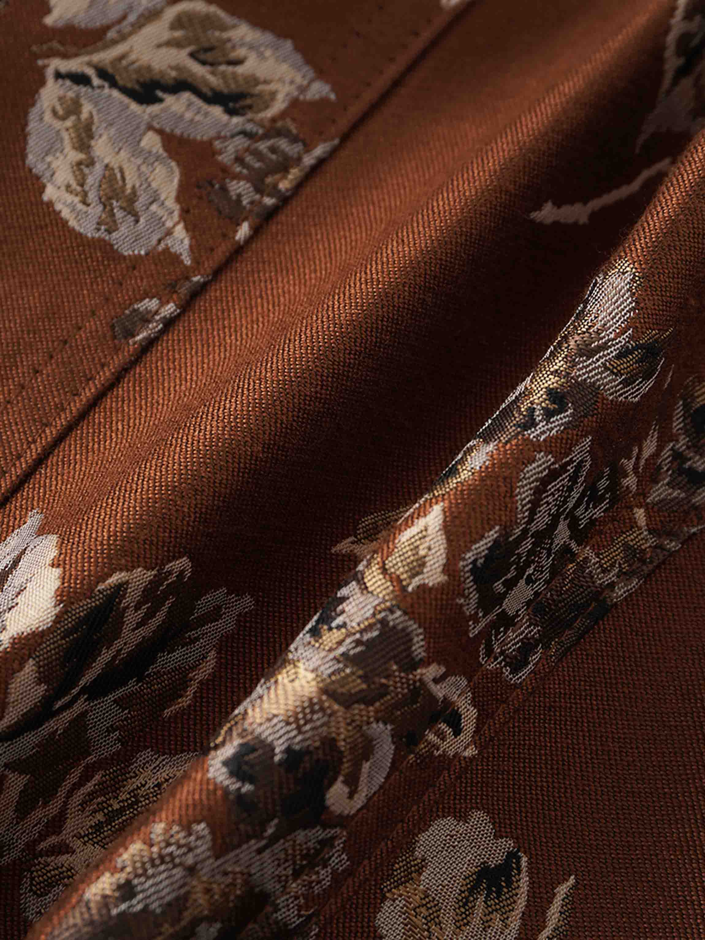 Brocade Blazer-Copper Floral