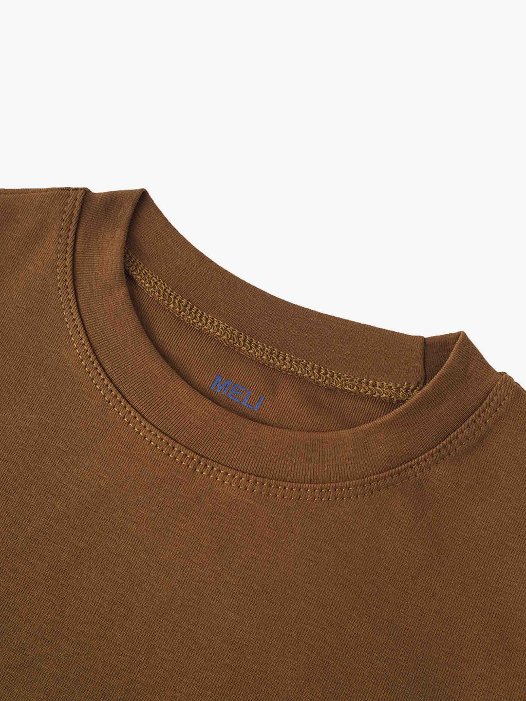 CLASSIC TEE 3Q-BROWN
