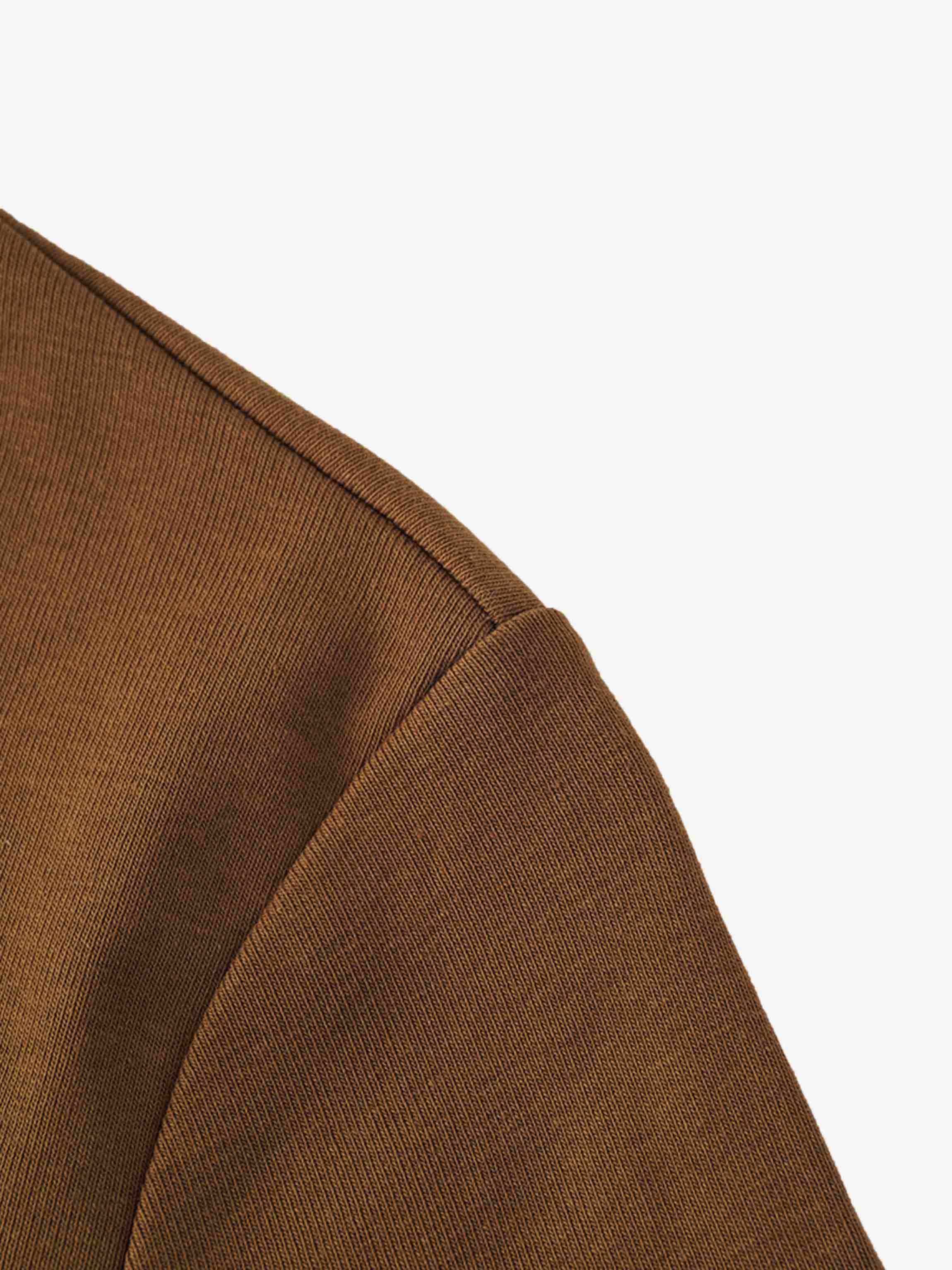 CLASSIC TEE 3Q-BROWN