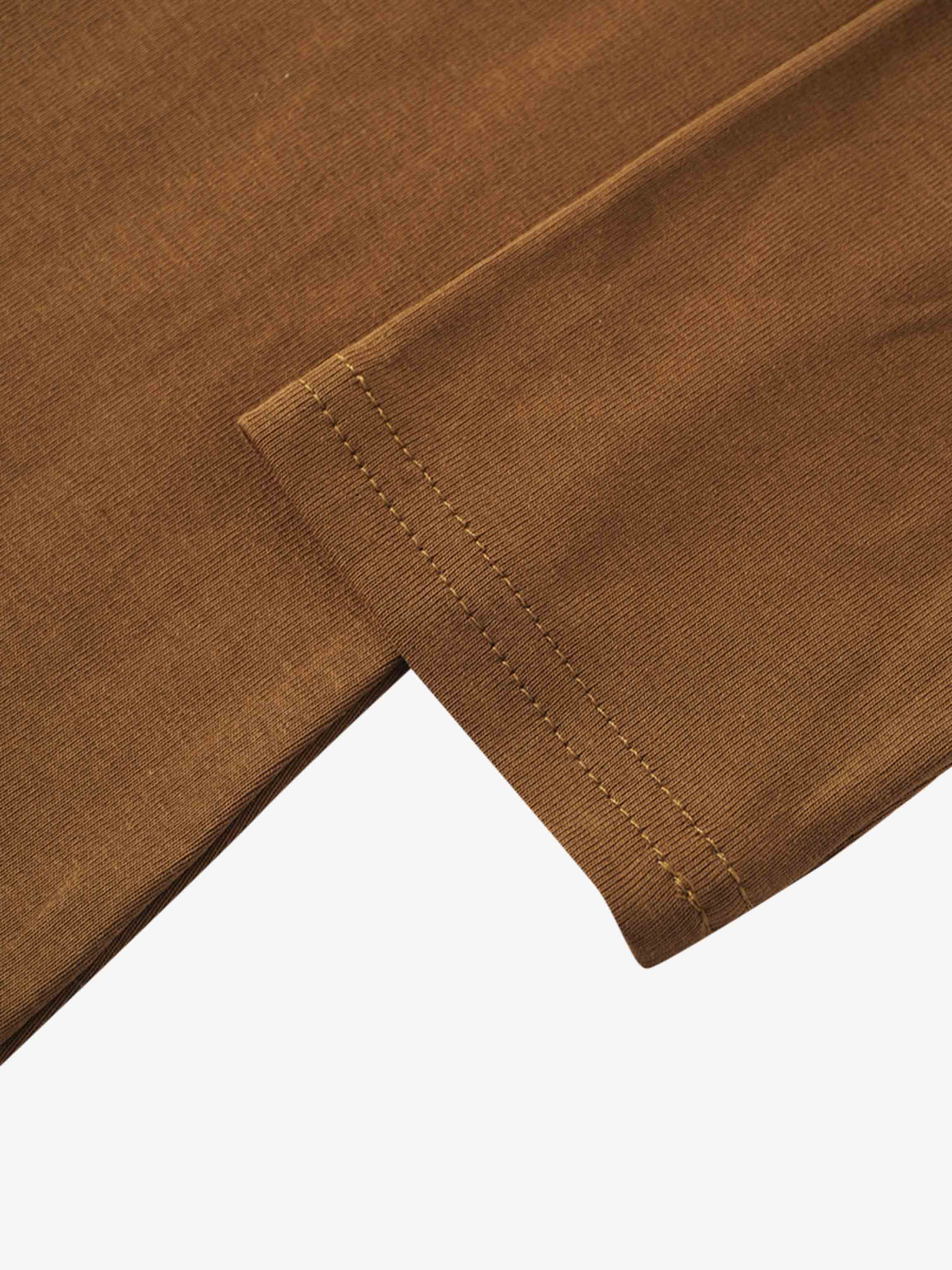 CLASSIC TEE 3Q-BROWN