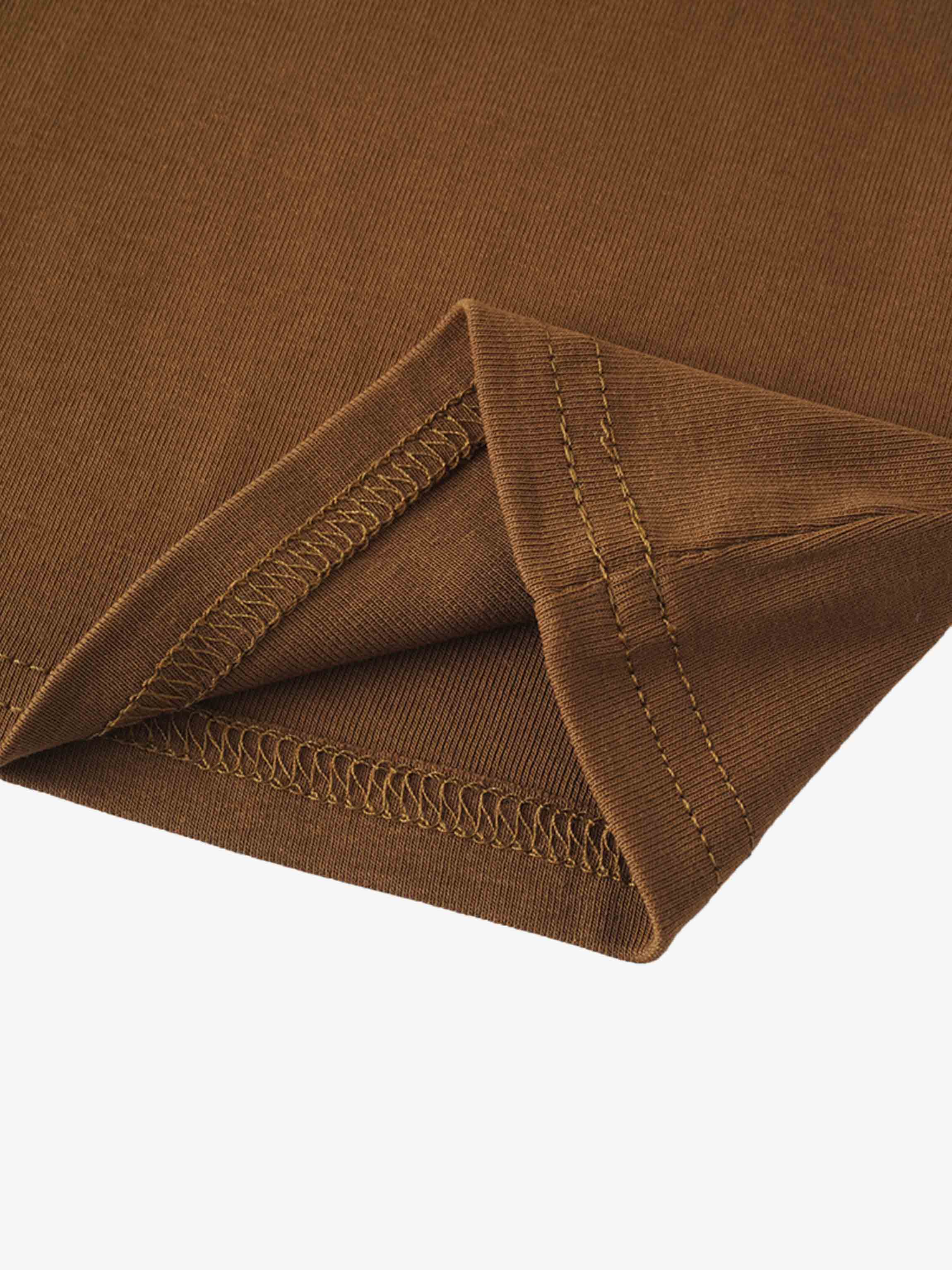 CLASSIC TEE 3Q-BROWN