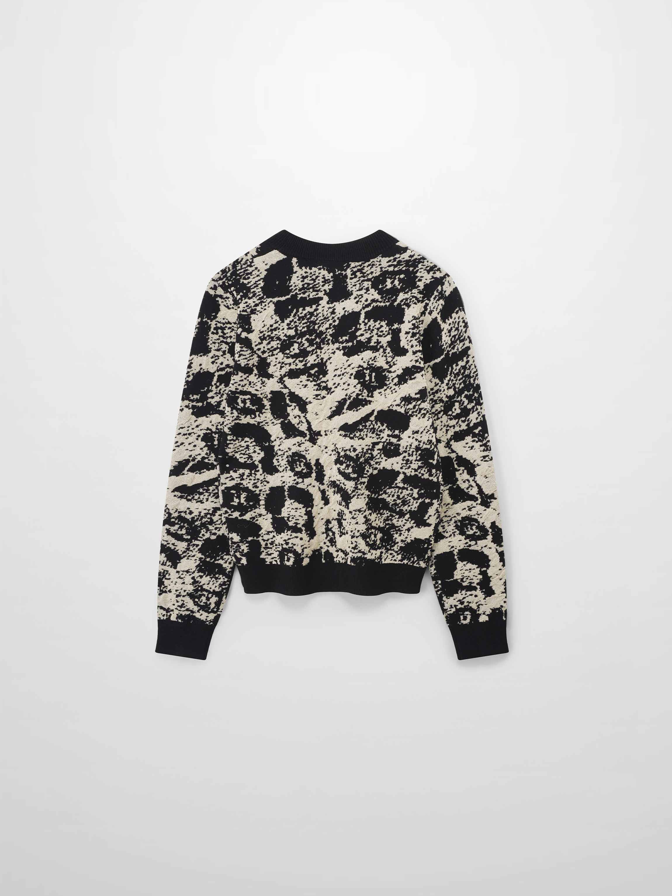 Lurex Combo Crew Sweater-Gold