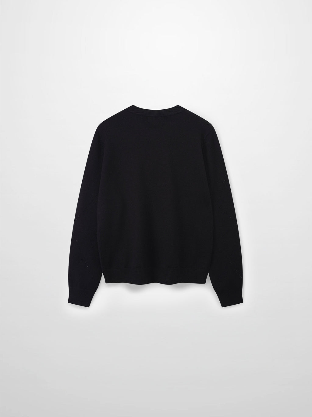 Diamond Stud Design Sweater-Black