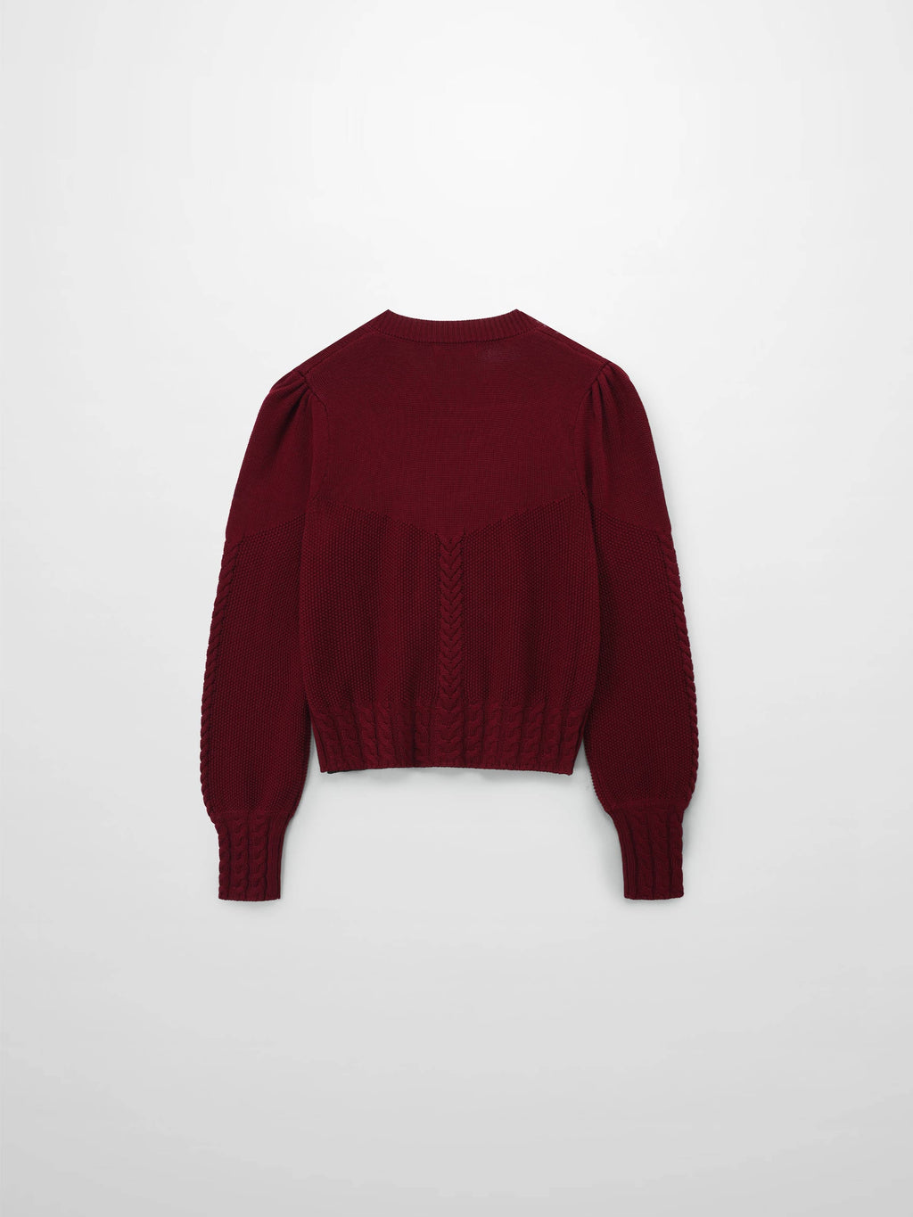 Embroidered Cardigan-Burgundy Floral