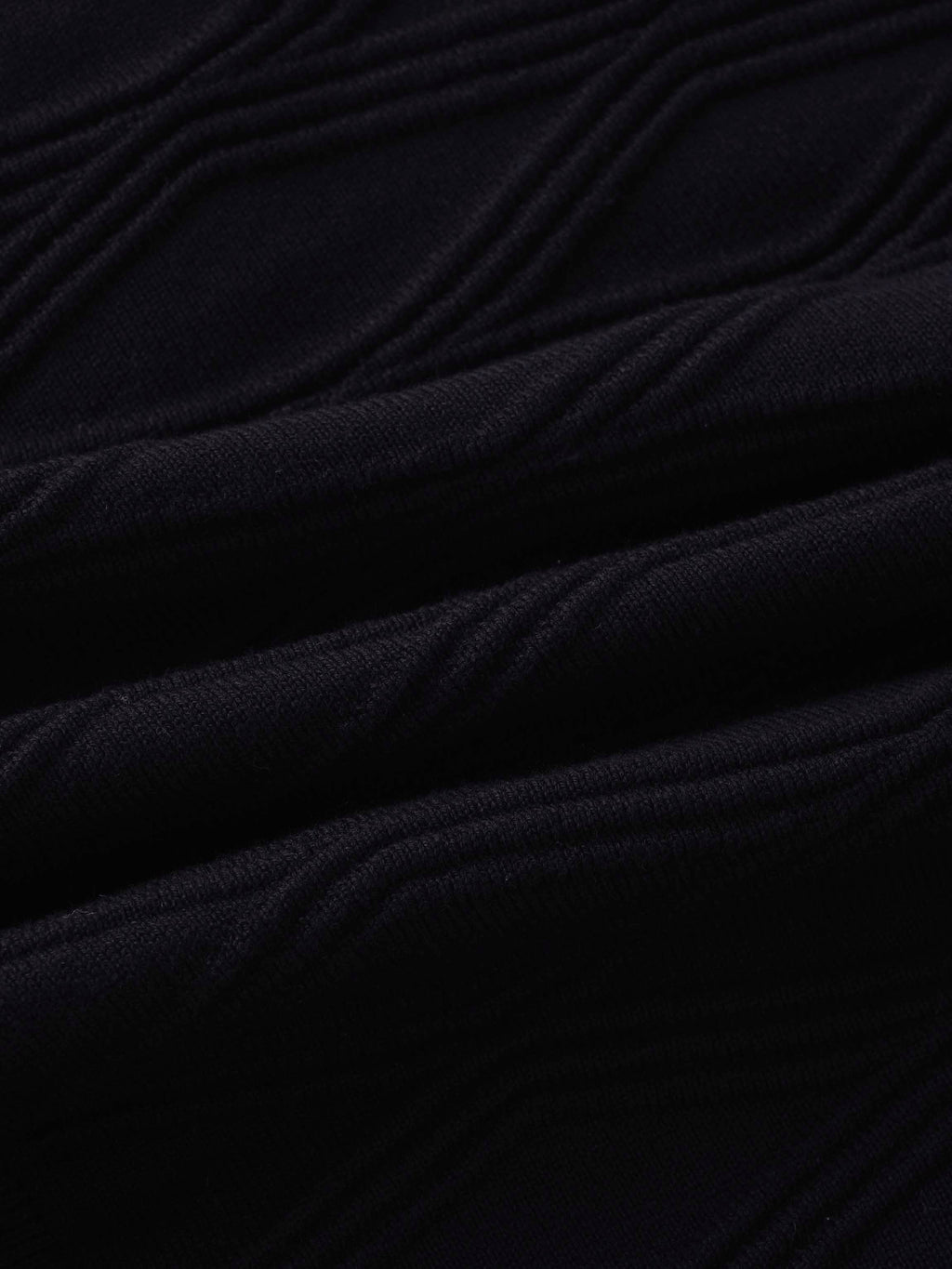 Scalloped Edge Cardigan-Black