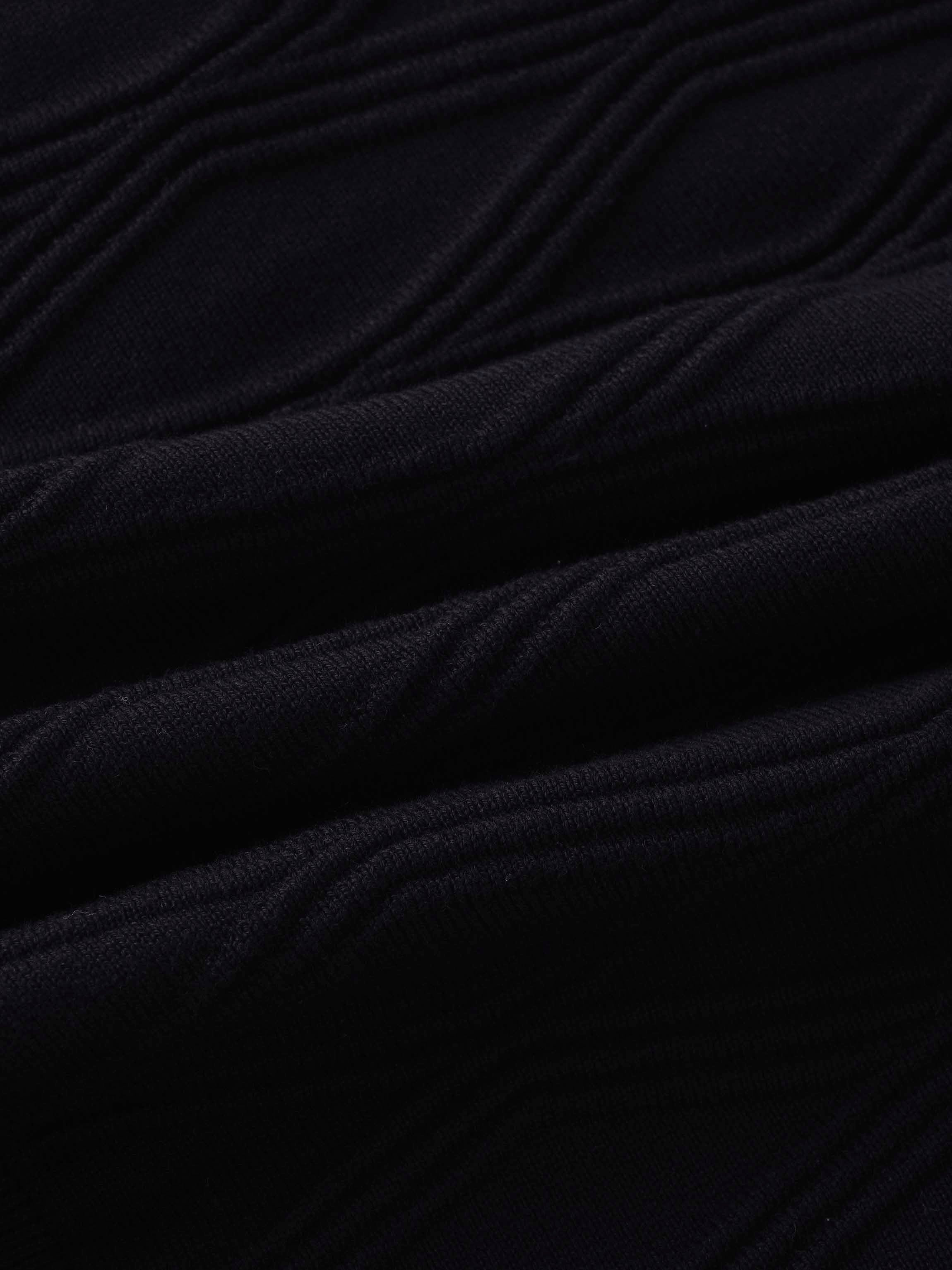 Scalloped Edge Cardigan-Black