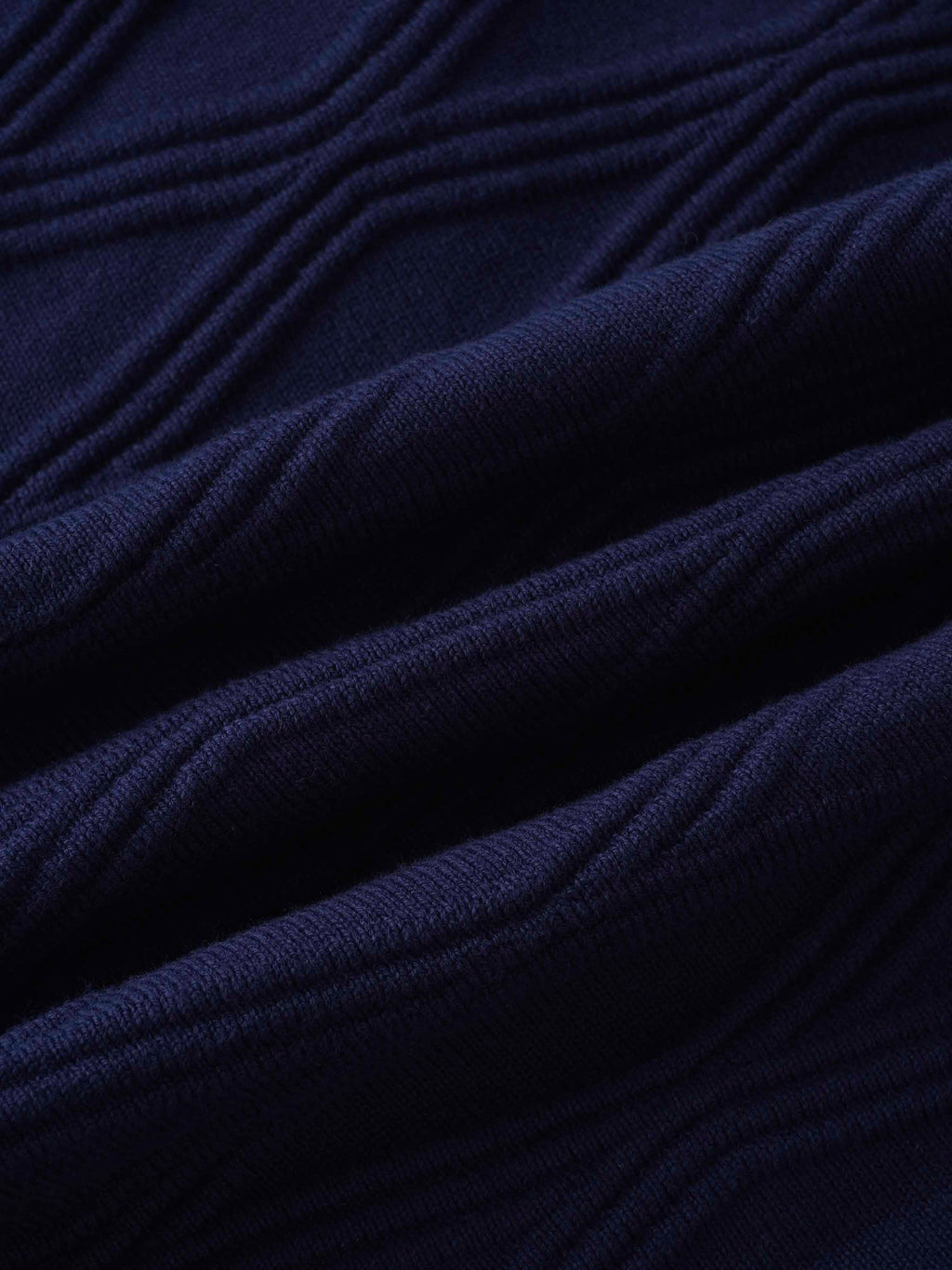 Scalloped Edge Cardigan-Blue